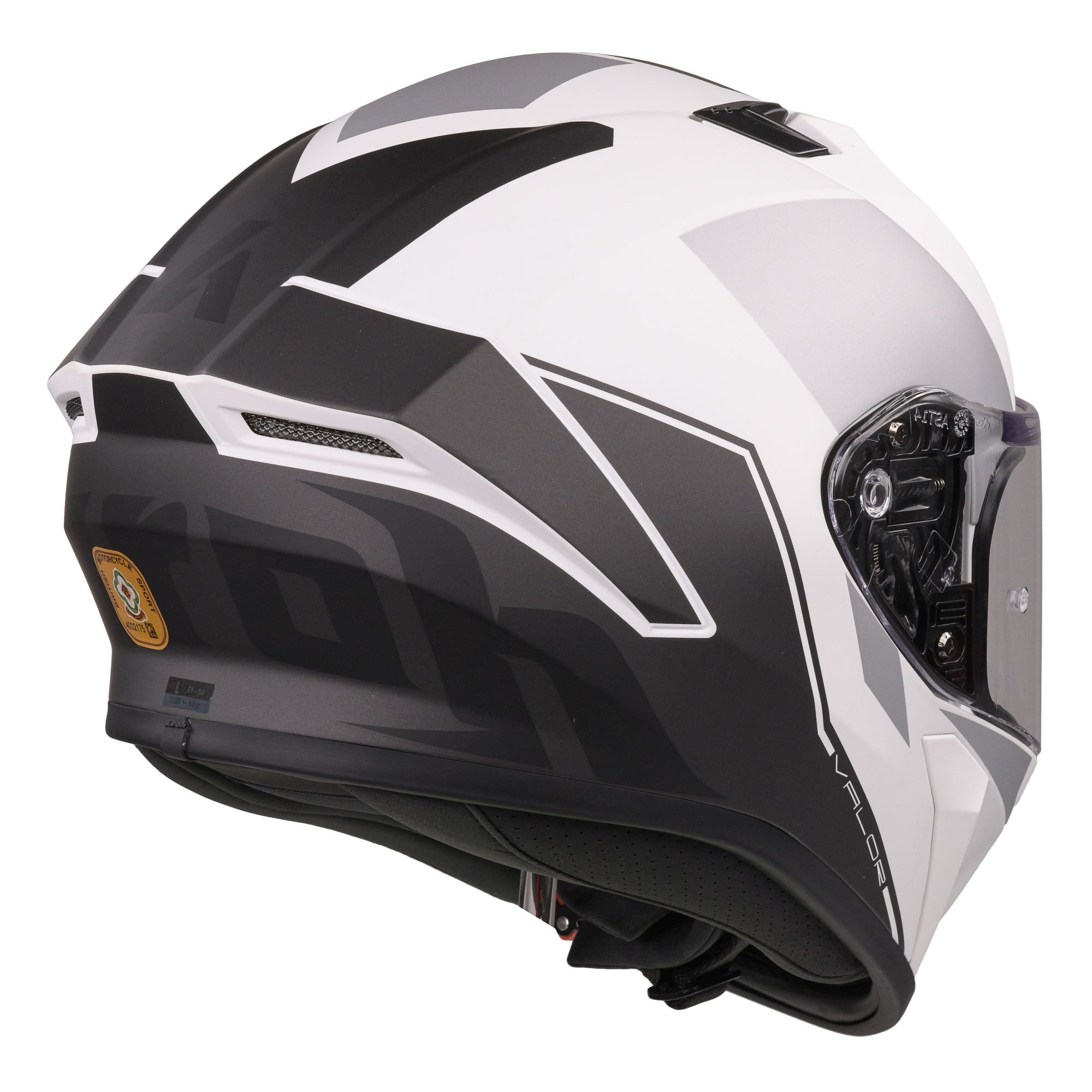 Airoh Valor Full Face Motorcycle Helmet - Matt WINGS WHITE