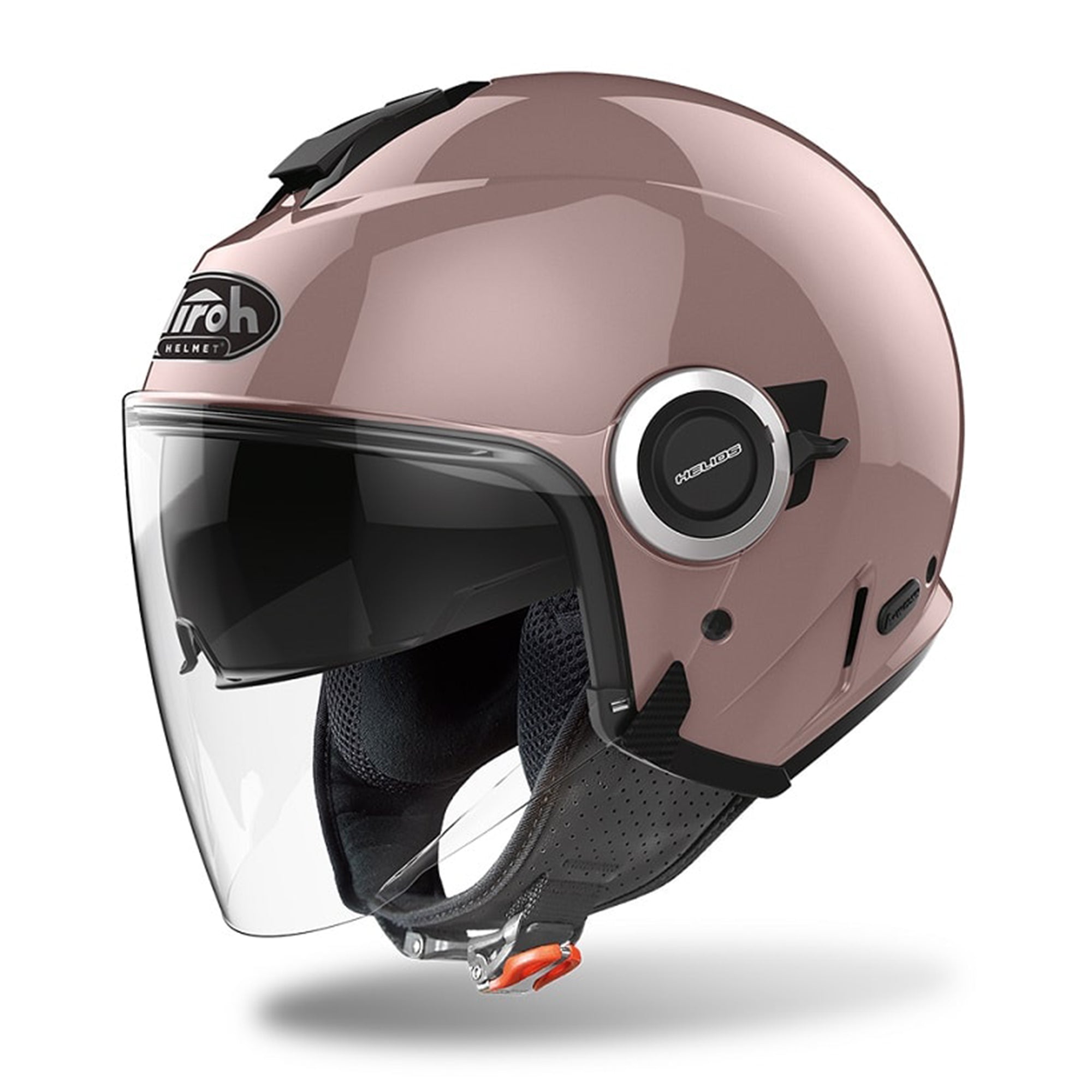 Airoh Helios Urban Jet Ladies Motorcycle Helmet - Metallic Rose