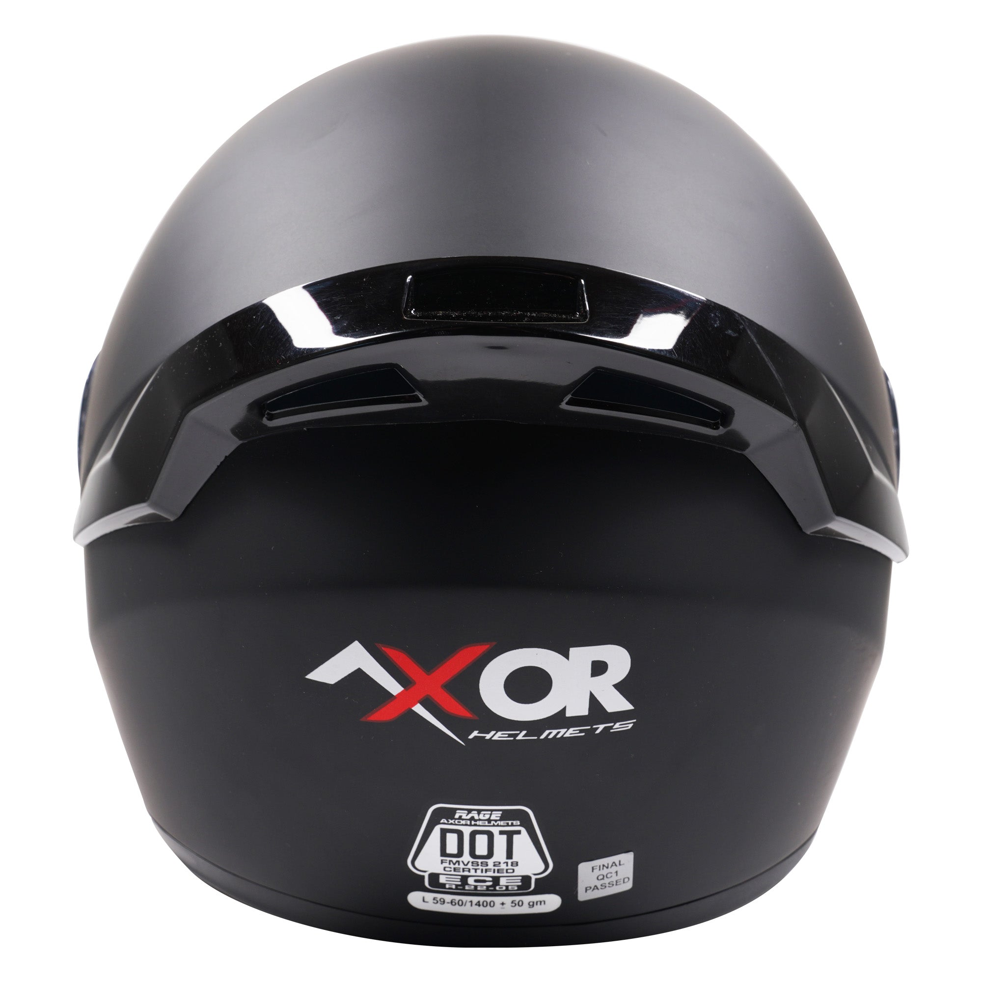 Axor Rage Full Face Motorcycle - Matt Black