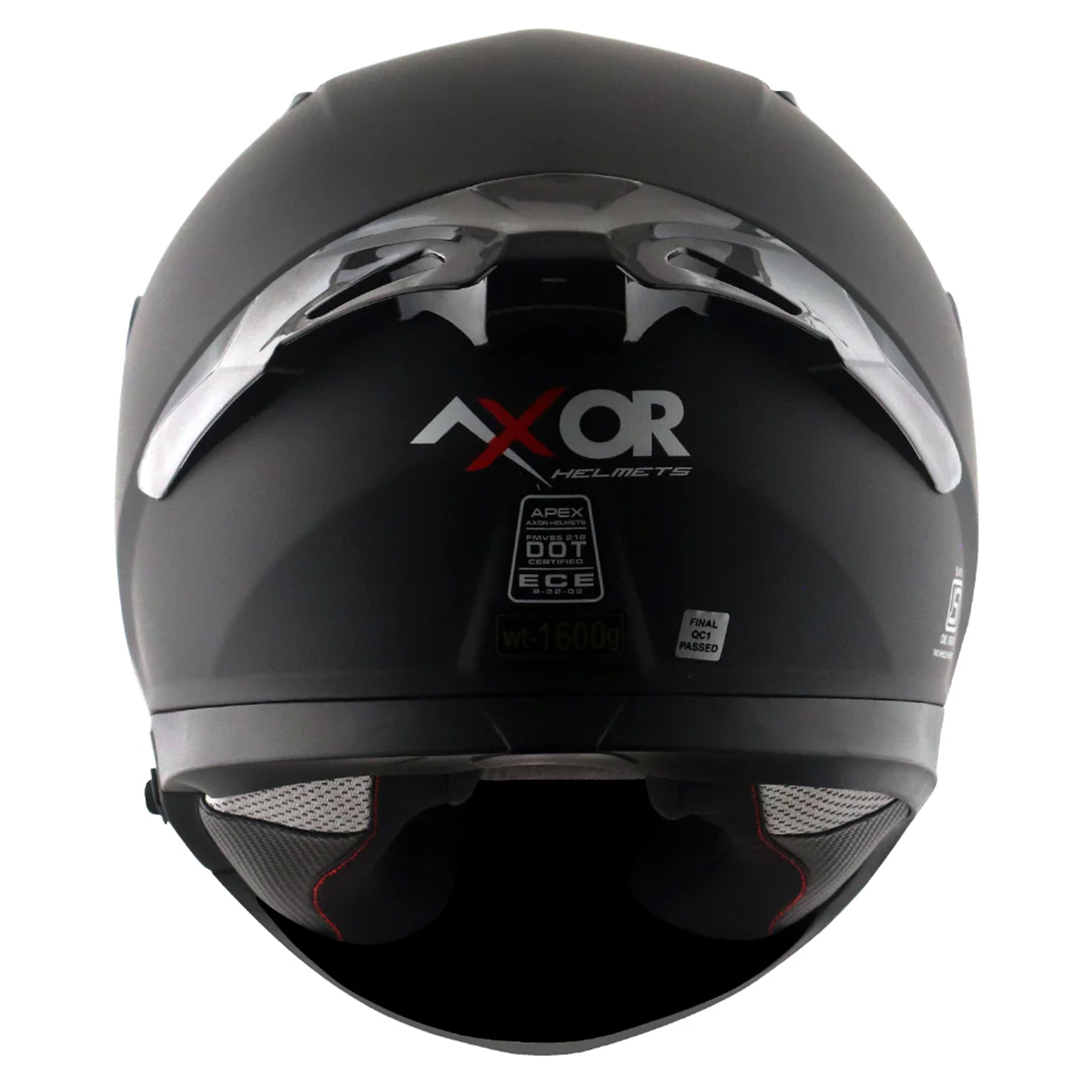 Axor Apex Full Face Motorcycle ECE 22.05 - Matt Black