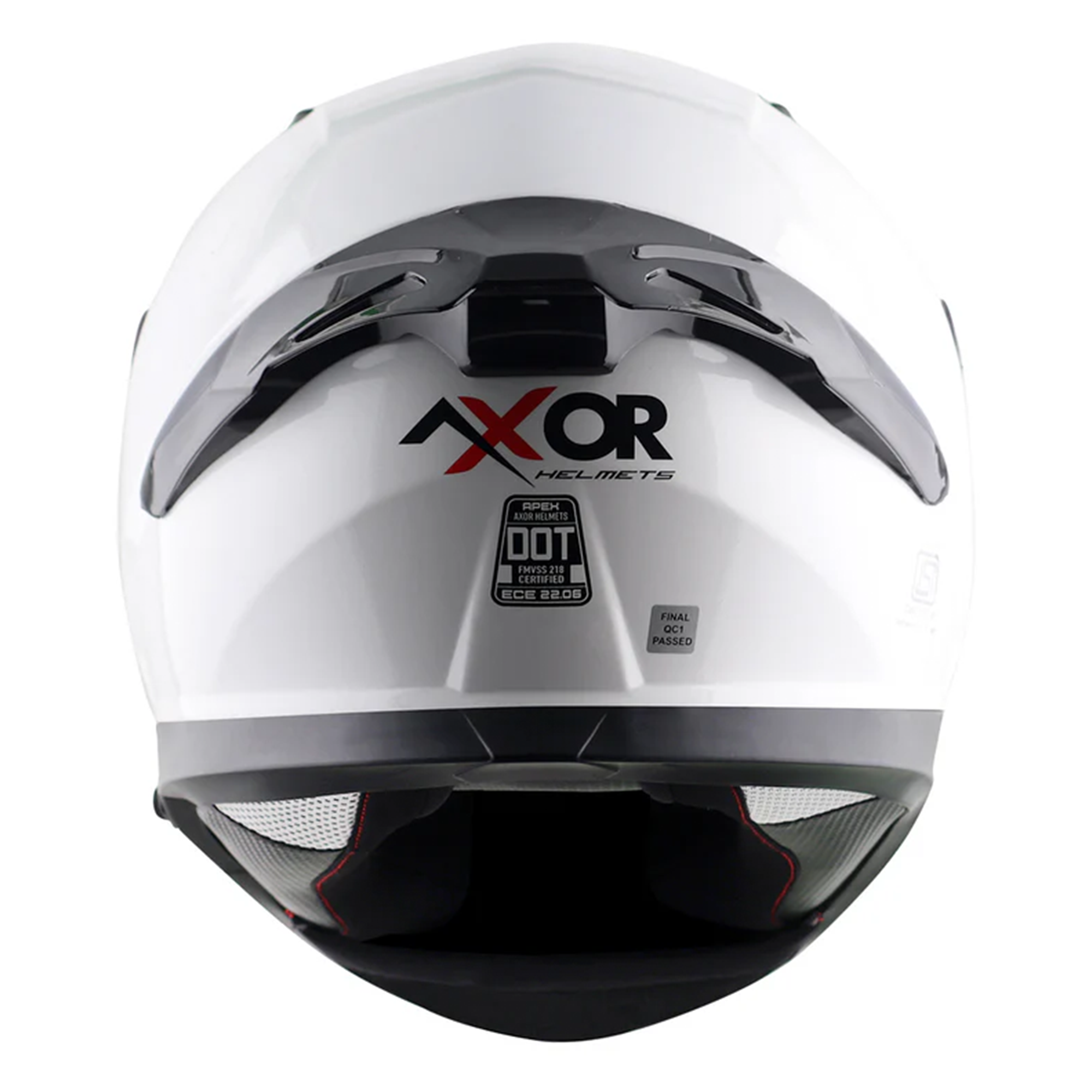 Axor Apex Full Face Motorcycle ECE.22.05 - Gloss White