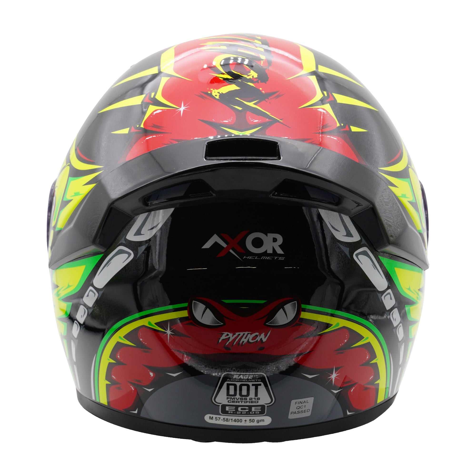 Axor Rage Full Face - Python Red Yellow Black Gloss