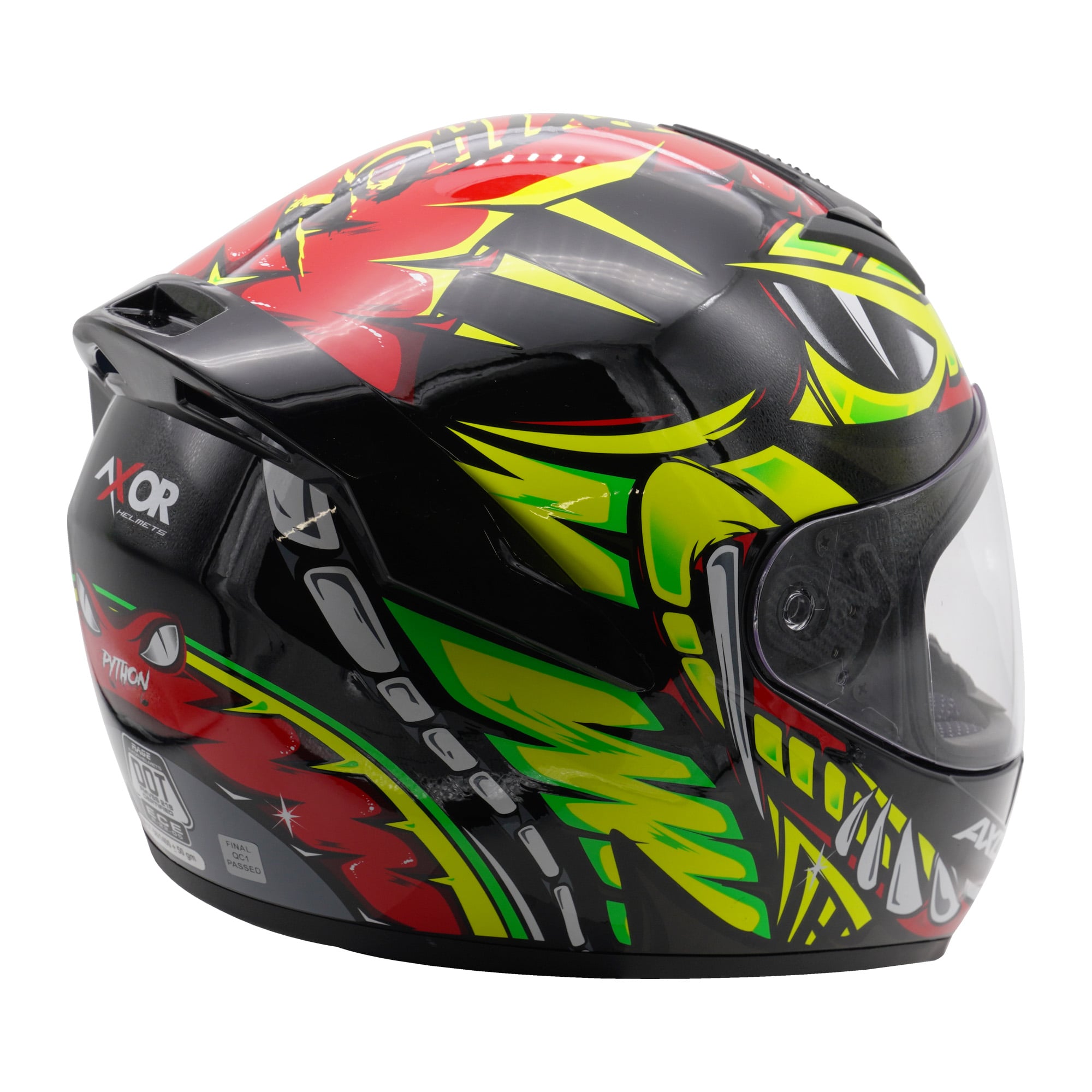 Axor Rage Full Face - Python Red Yellow Black Gloss
