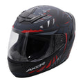 Axor Rage Full Face Motorcycle - Python Black Grey Red Matt