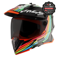 Axor X-Cross Adventure Helmet - Black/Grey Gloss
