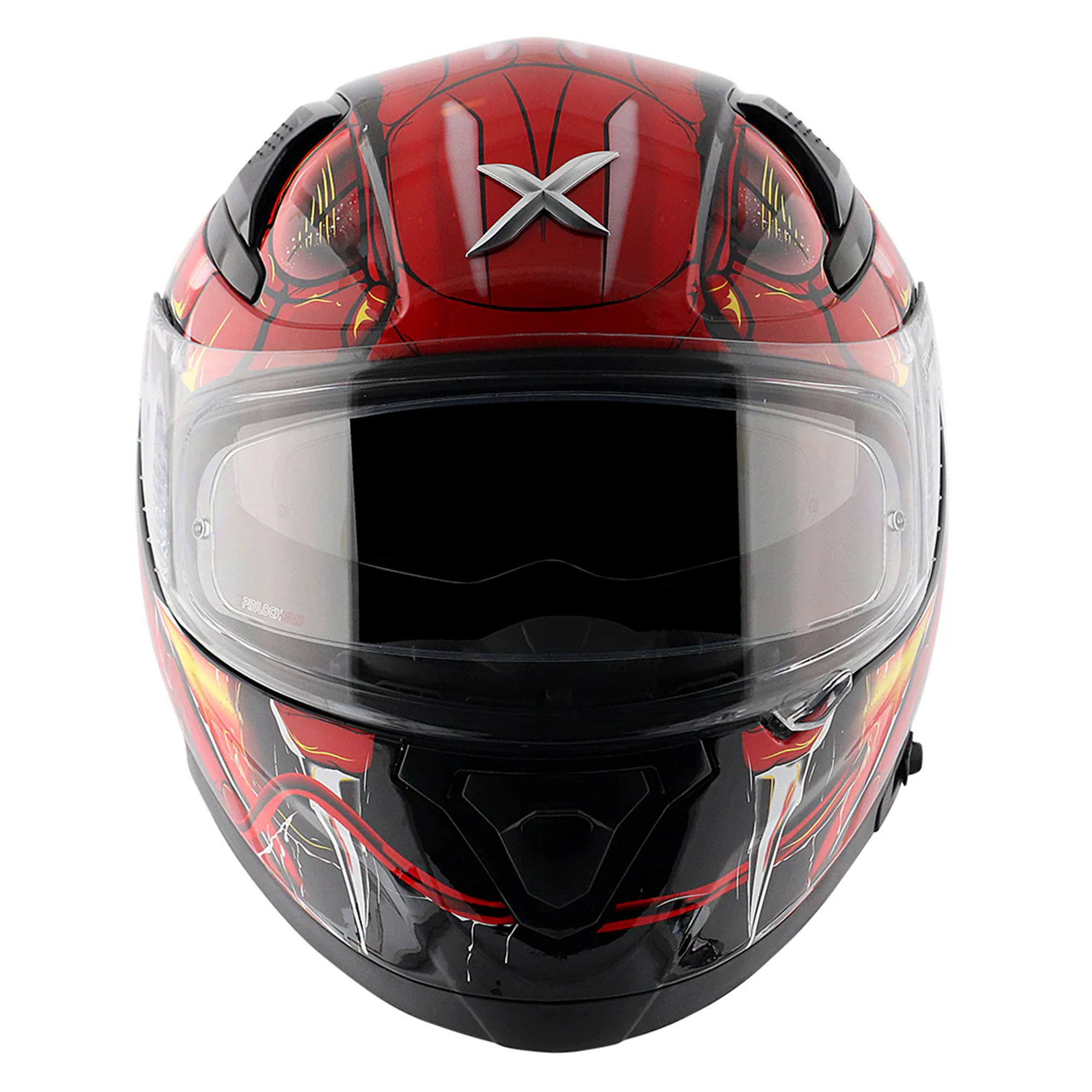 Axor Apex Full Face Motorcycle Helmet - Venomous Gloss Black Red