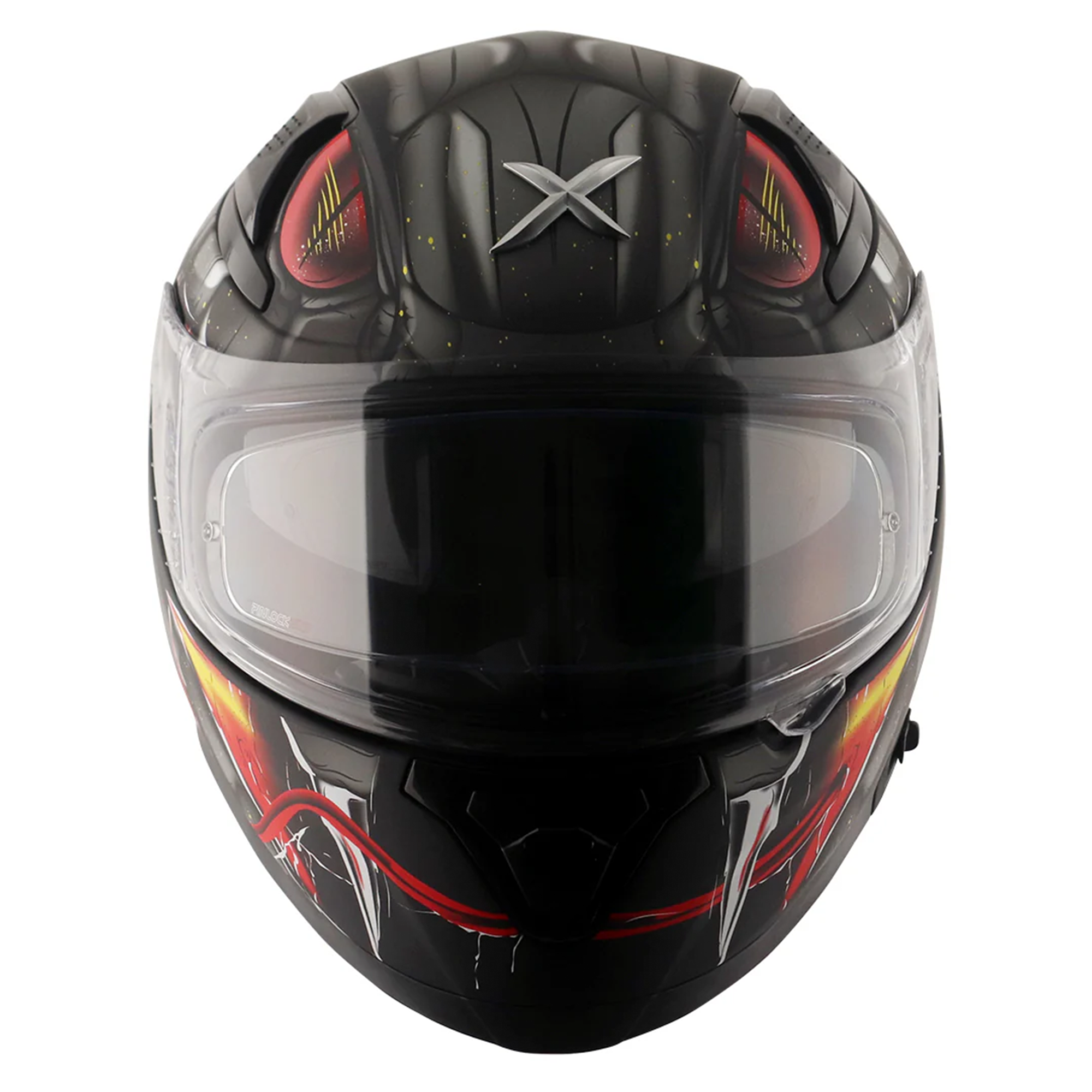 Axor Apex Full Face Motorcycle Helmet - Venomous Black Grey Matt