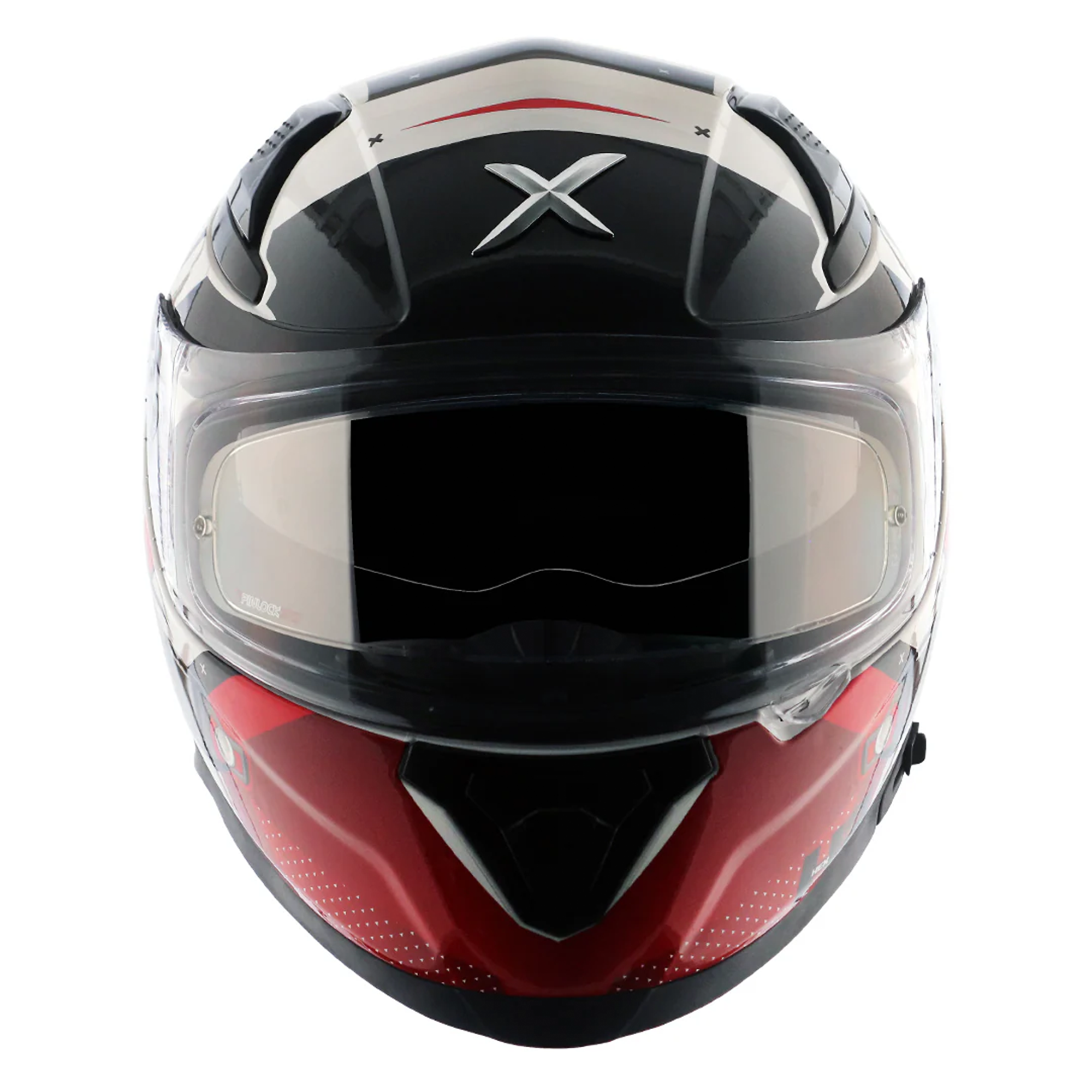 Axor Apex Full Face Motorcycle Helmet - Hex-2 Black Red Gloss