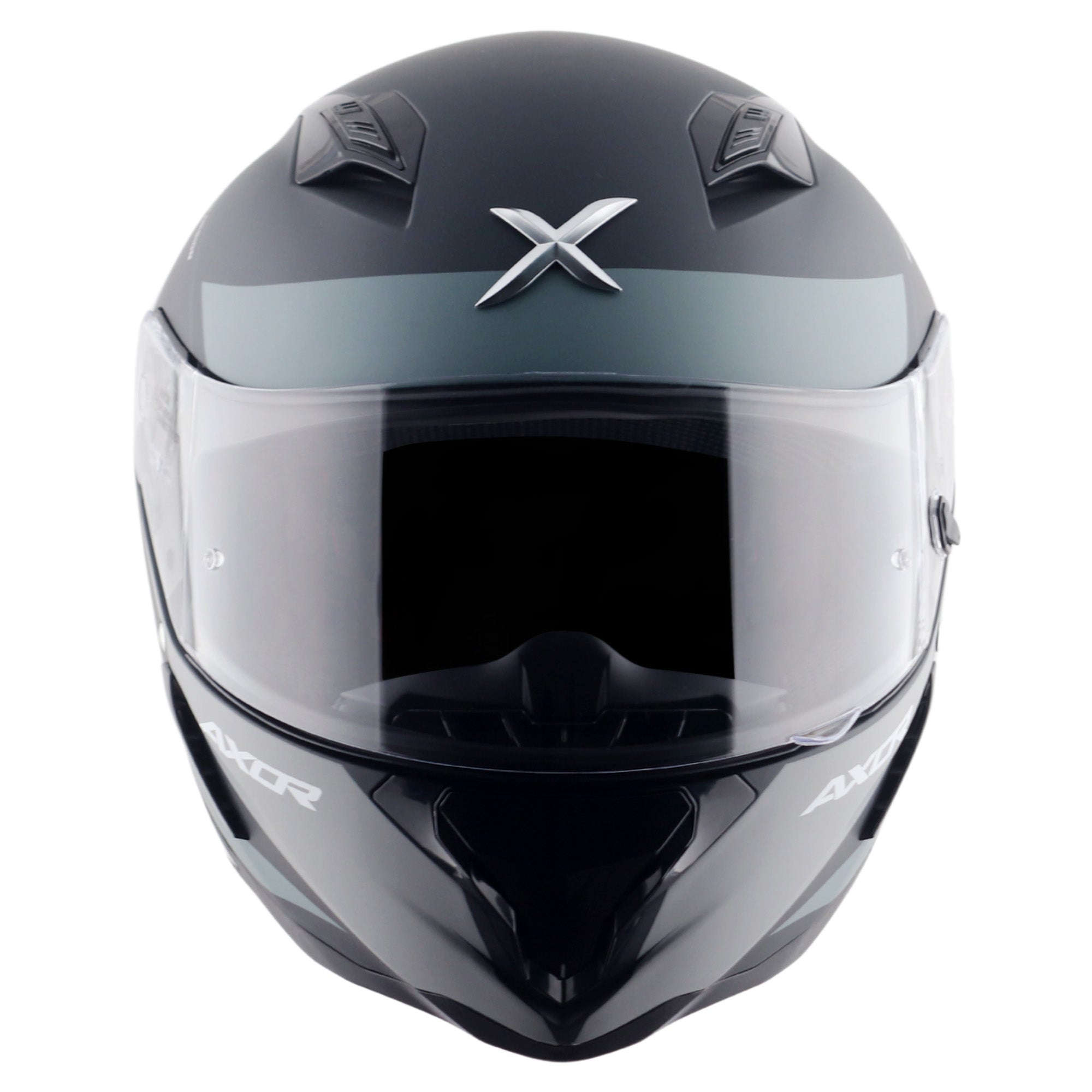 Axor Hunter SH890 Full Face Motorcycle Helmet - Turbo Black Grey Matt