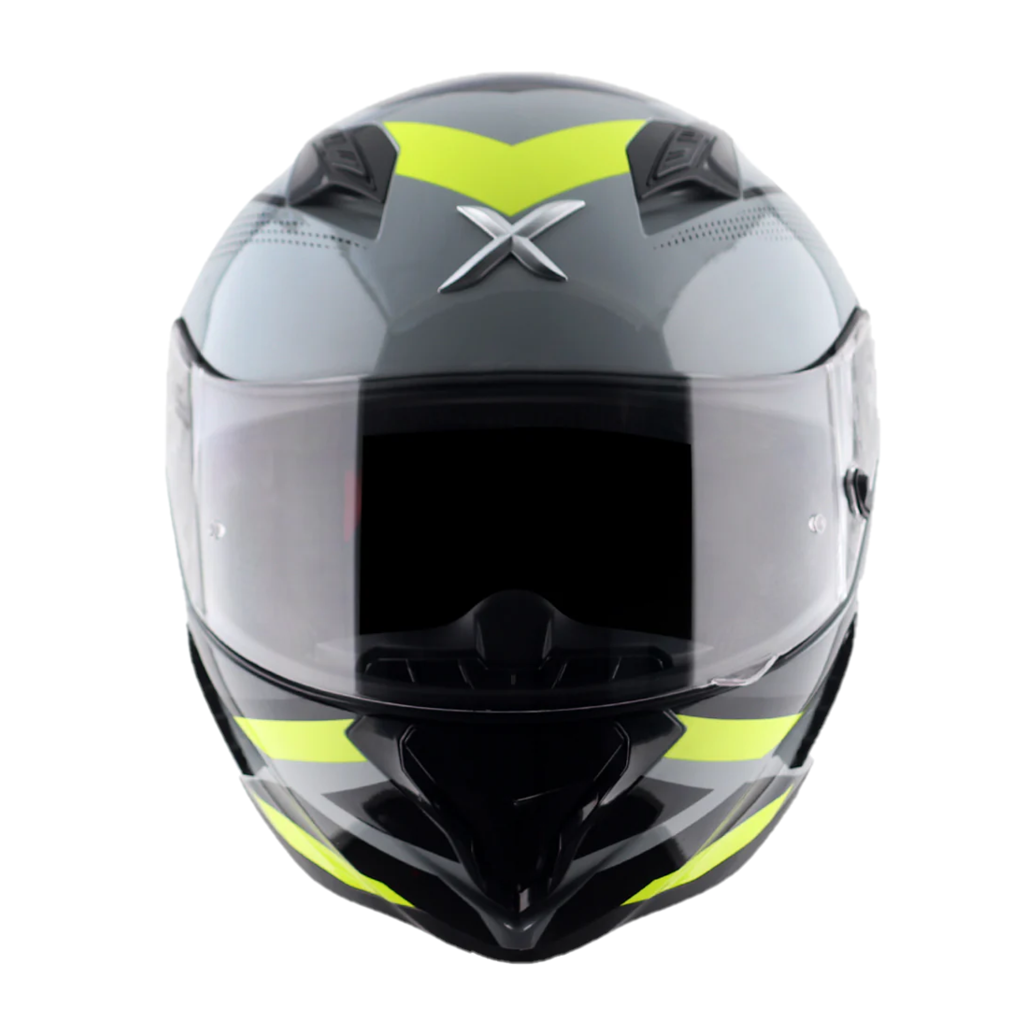 Axor Hunter SH890 Full Face Motorcycle Helmet - Cornet Black Neon Yellow Gloss