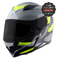 Axor Hunter SH890 Full Face Motorcycle Helmet - Cornet Black Neon Yellow Gloss