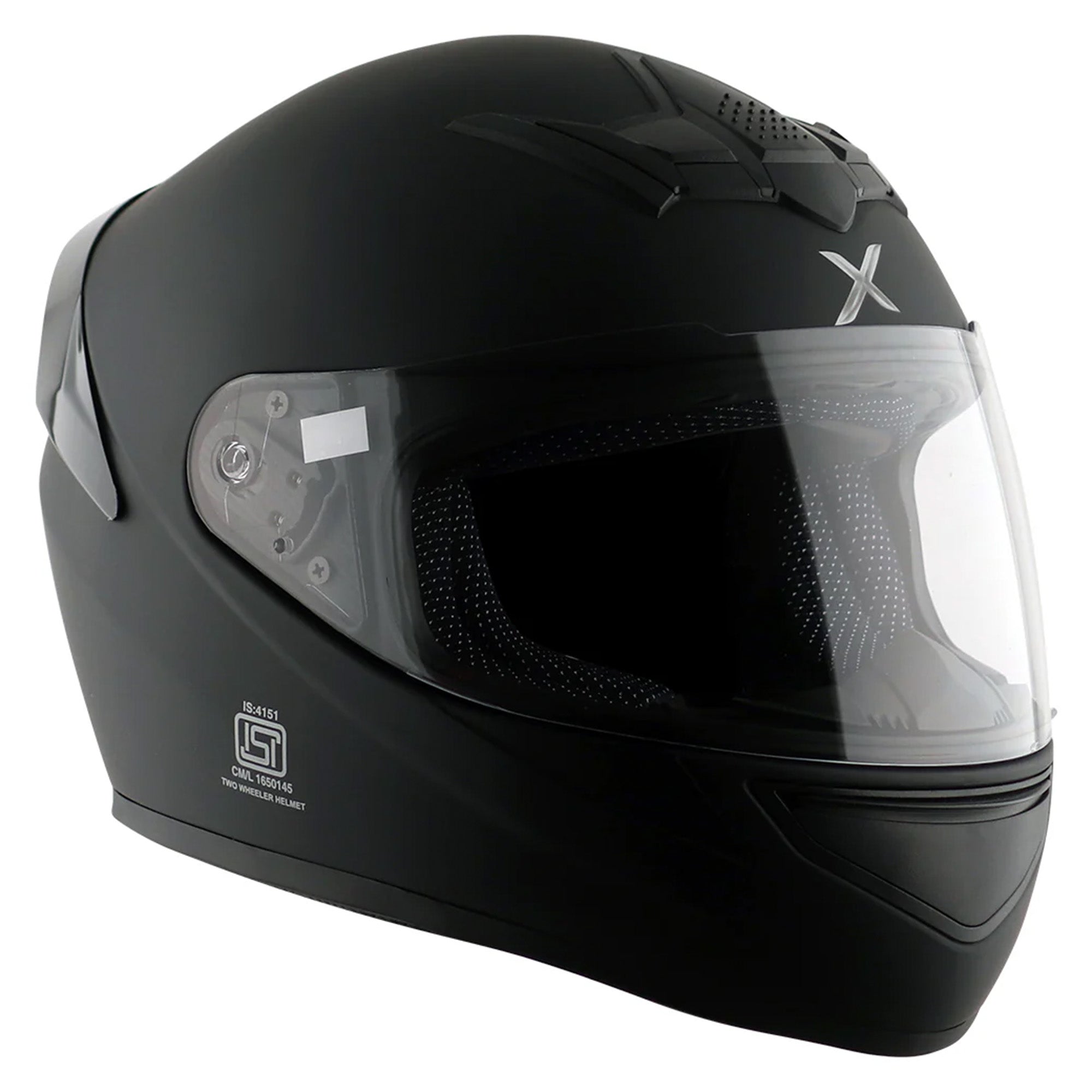 Axor Rage Full Face Motorcycle Helmet - Matt Black