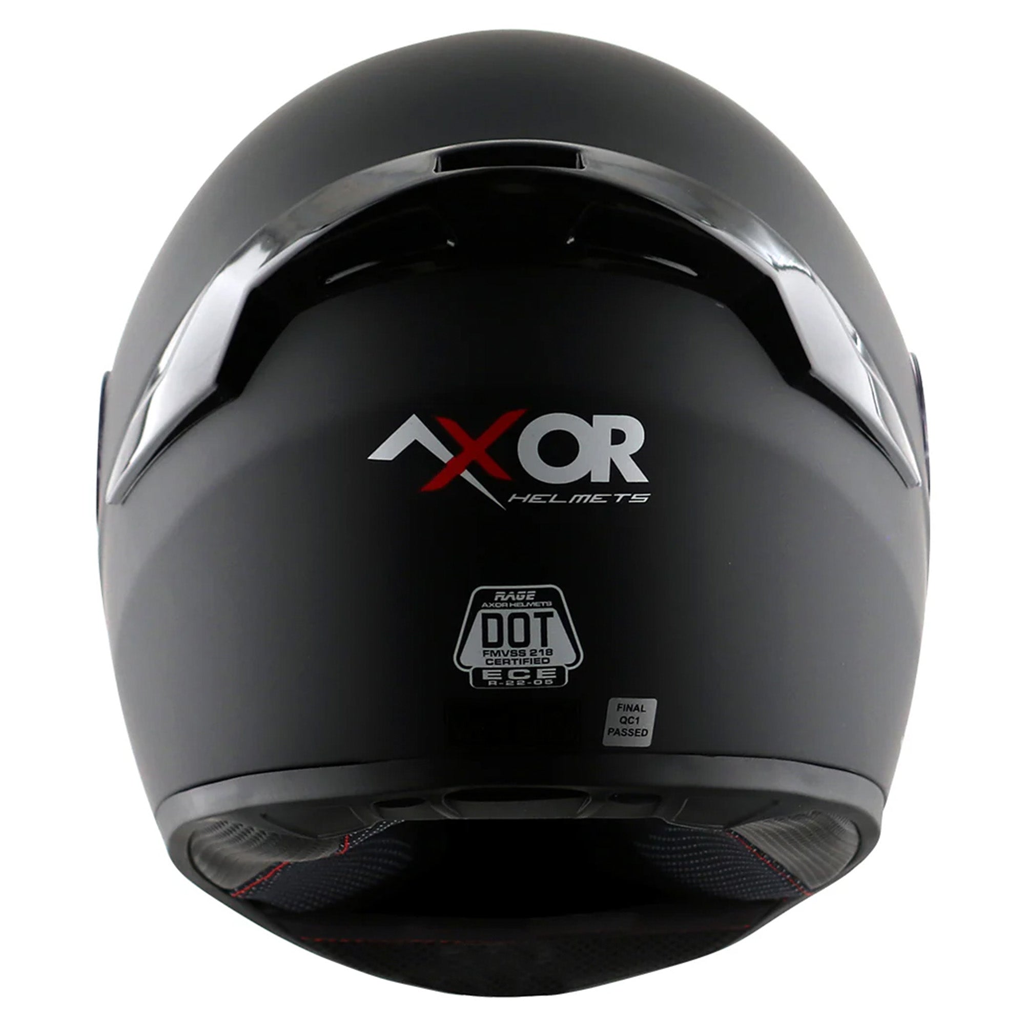 Axor Rage Full Face Motorcycle Helmet - Matt Black