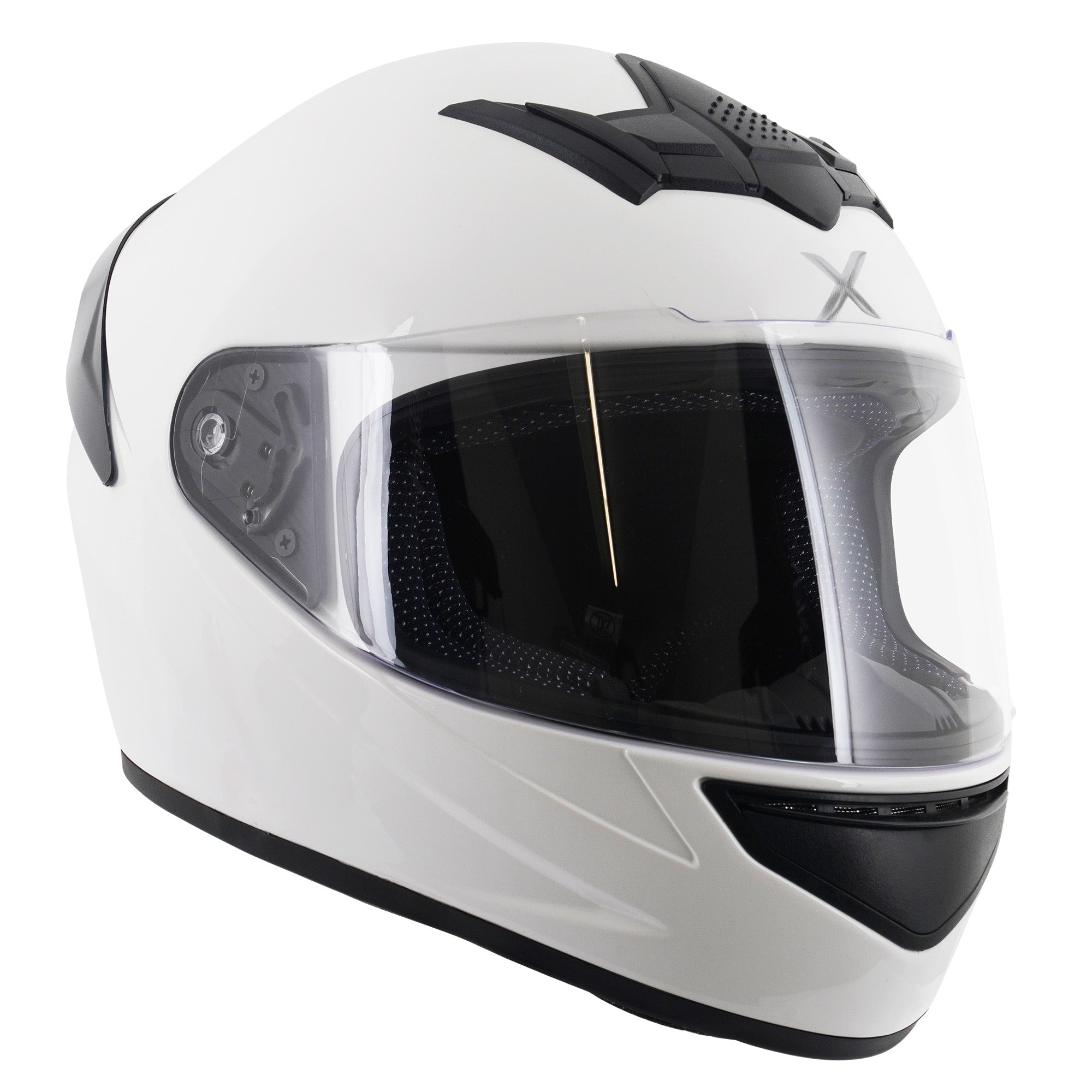 Axor Rage Full Face Motorcycle Helmet - Gloss White