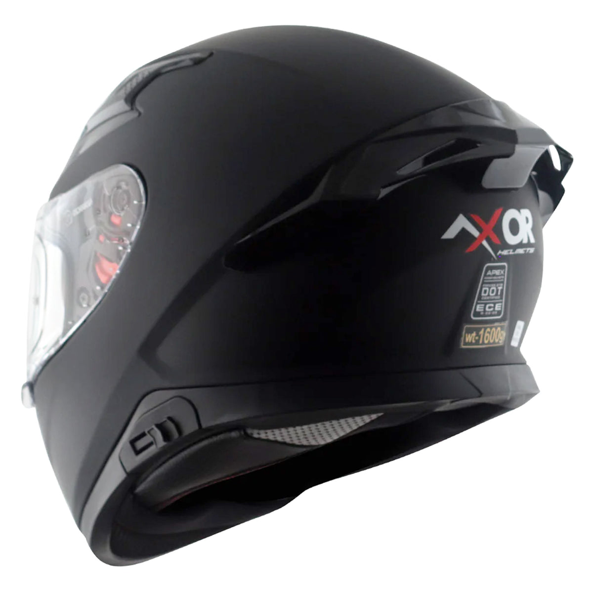 Axor Apex Full Face Motorcycle Helmet - Matt Black