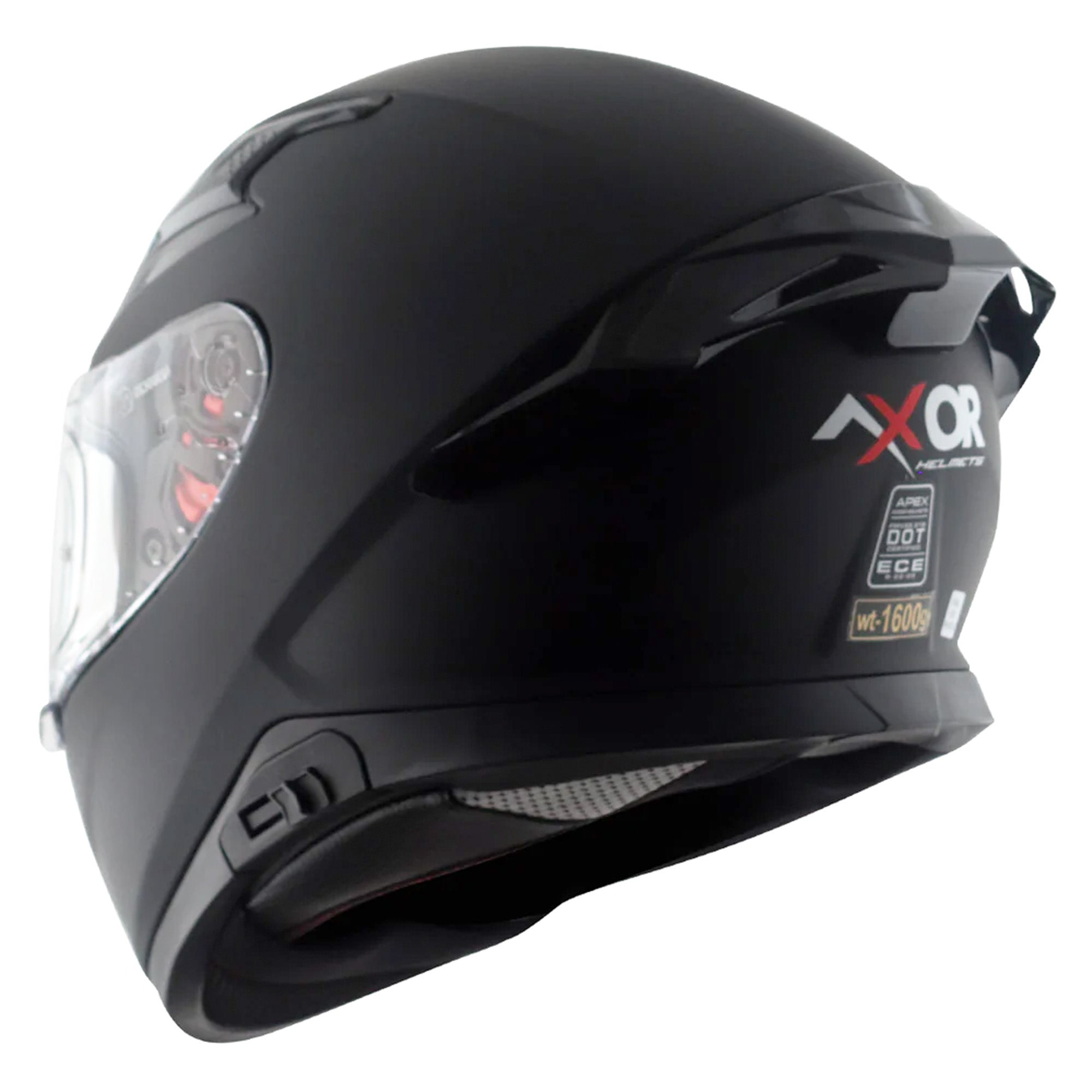 Axor Apex Full Face Motorcycle Helmet - Matt Black