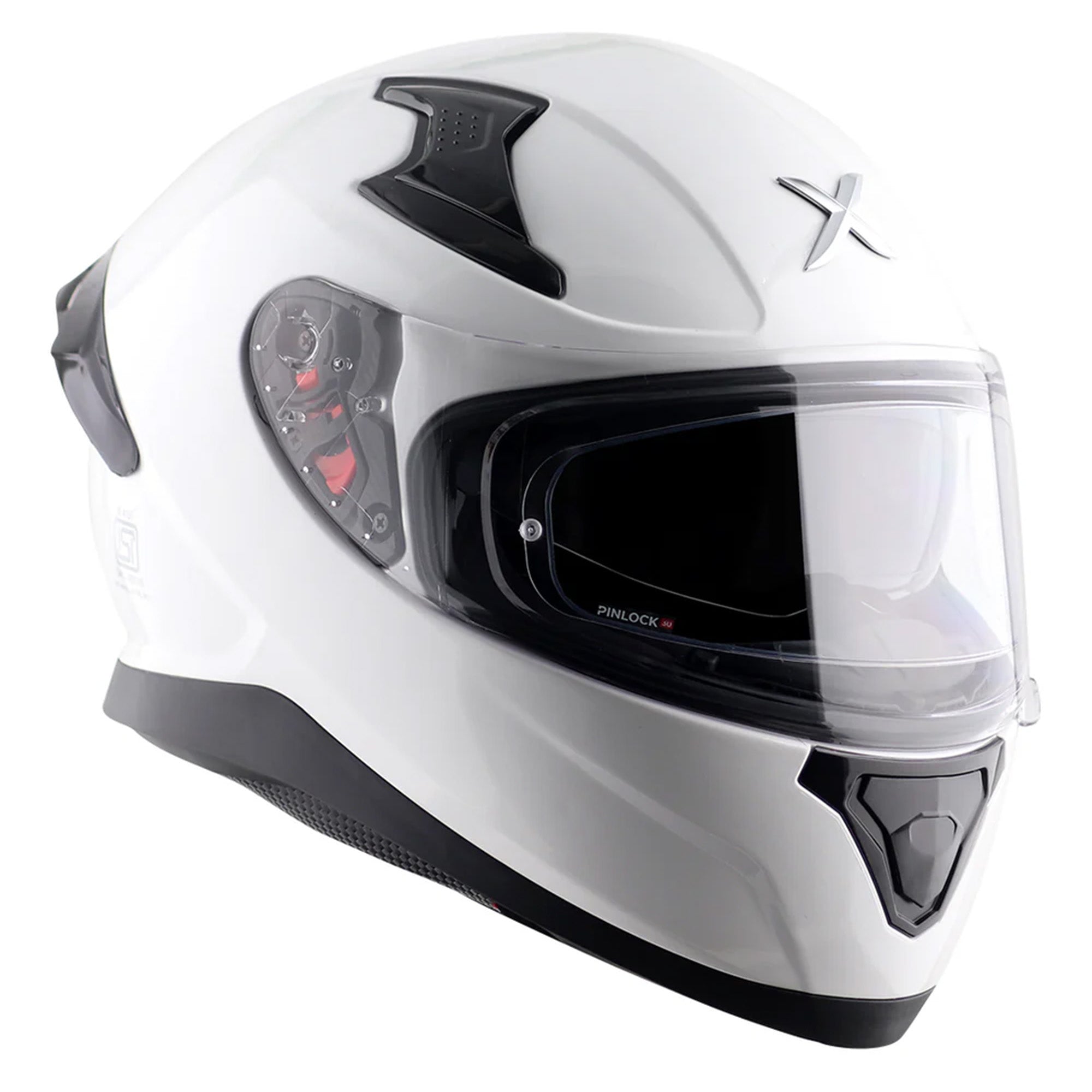 Axor Apex Full Face Motorcycle Helmet - Gloss White