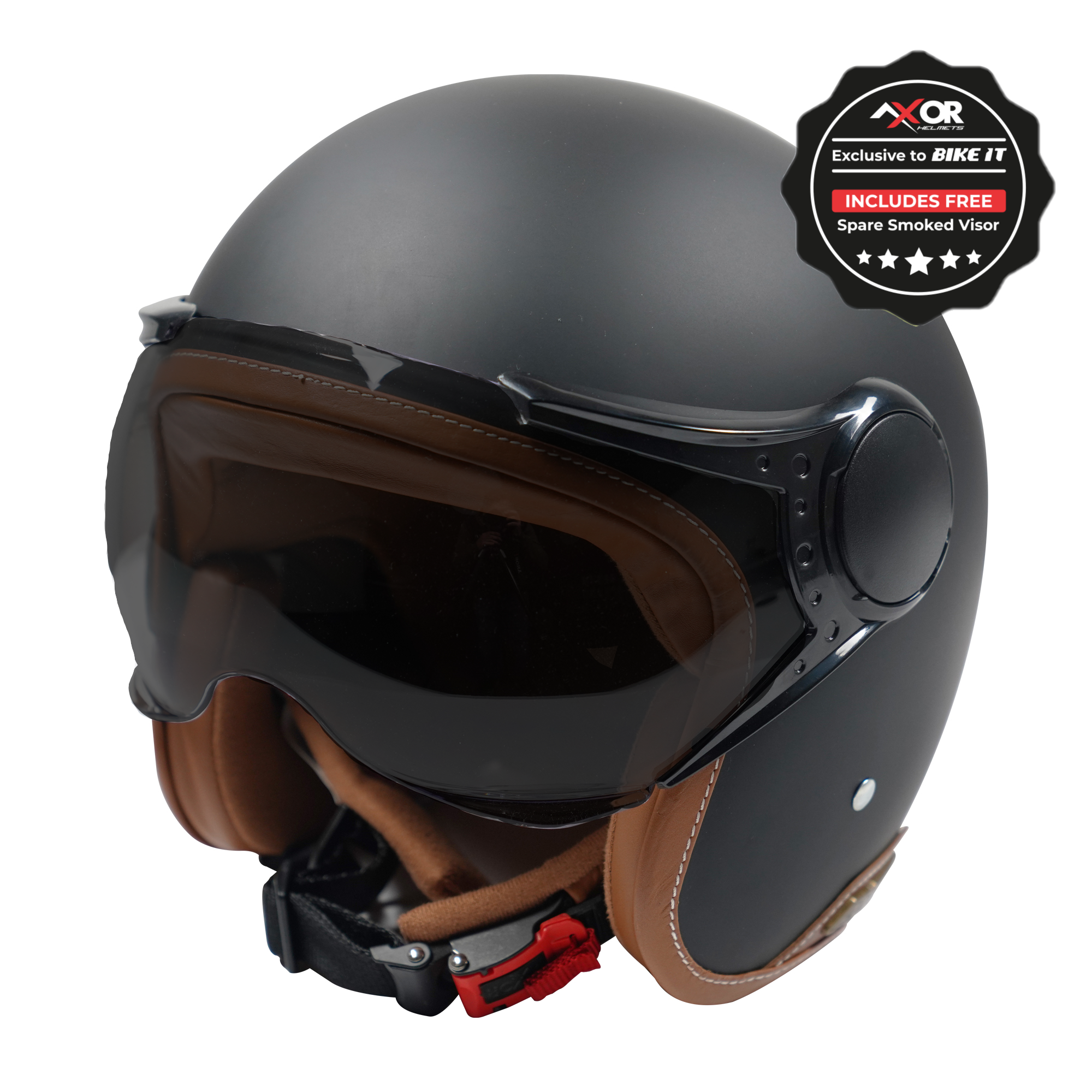 Axor Jet Open Face - Matt Black / Brown
