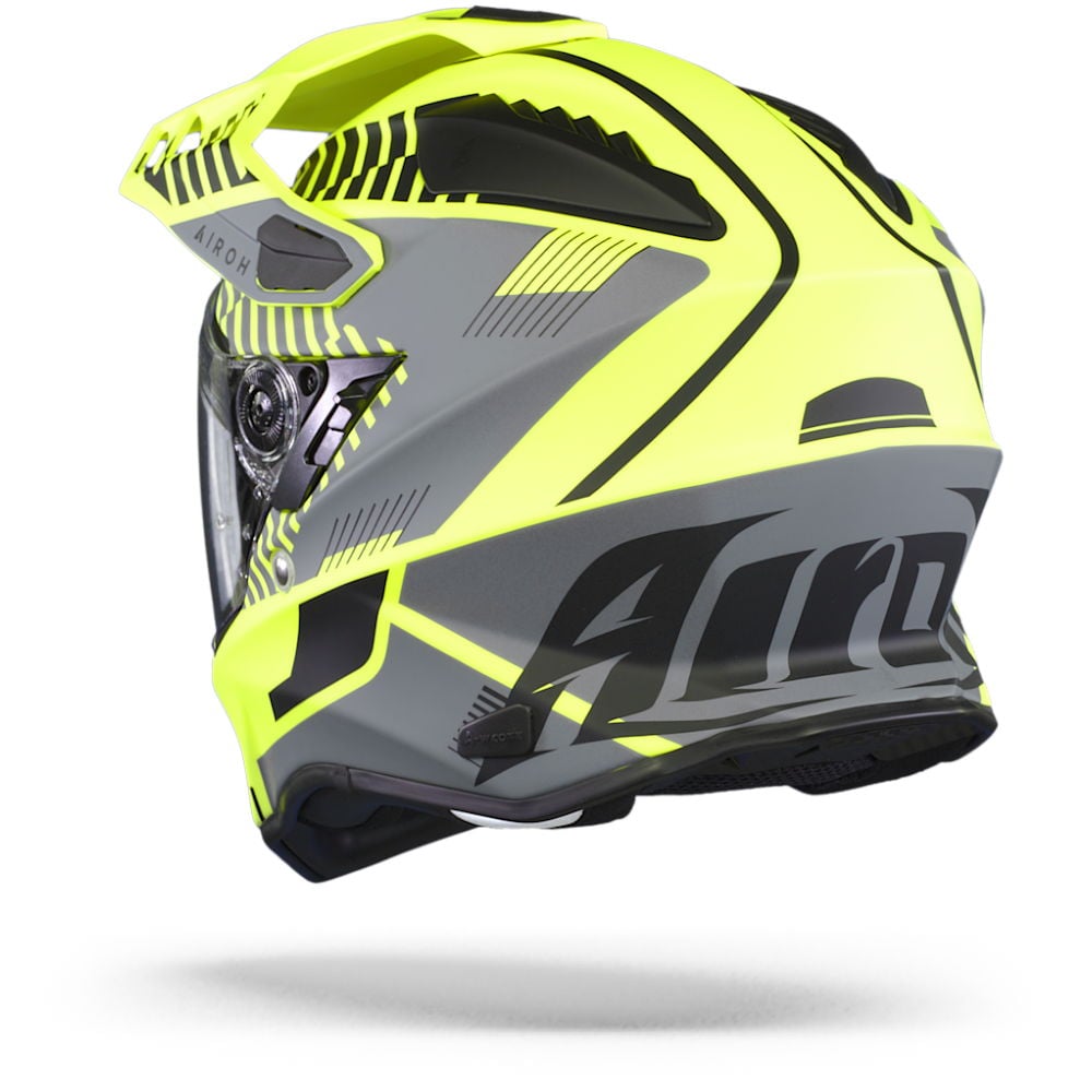 Airoh Commander Adventure Helmet - 'Boost' Neon Yellow Matt