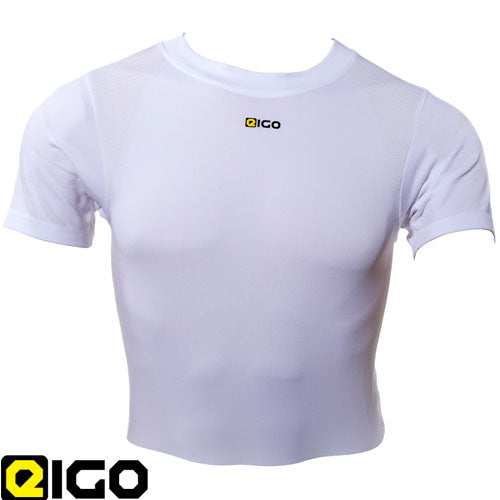 Eigo 4-Way Stretch Base Layer Short Sleeve White