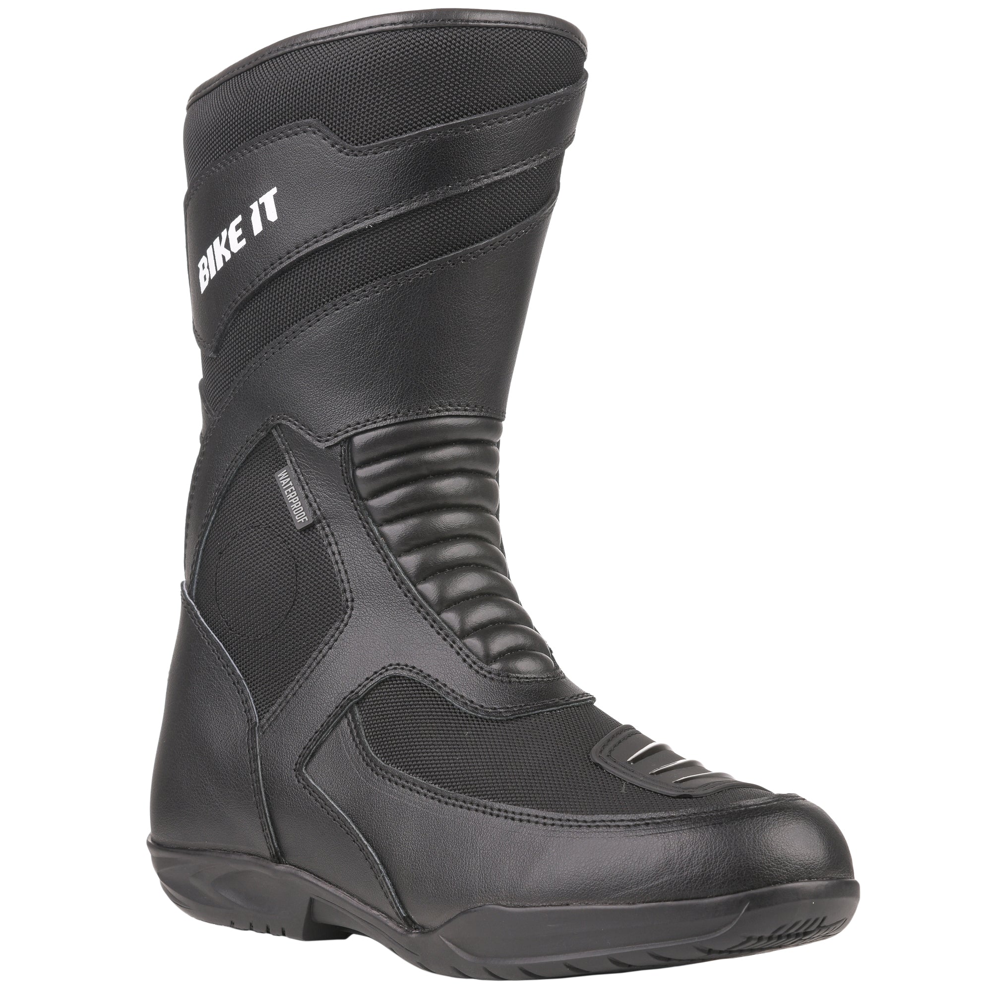 Bike It 'Veles' Black Waterproof Motorcycle Road Adventure Boot