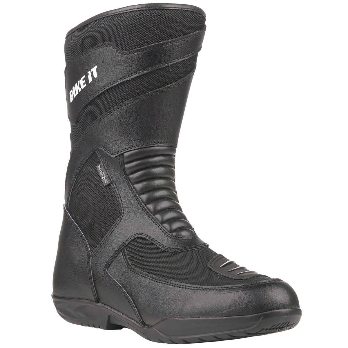 Bike It 'Veles' Black Waterproof Motorcycle Road Adventure Boot