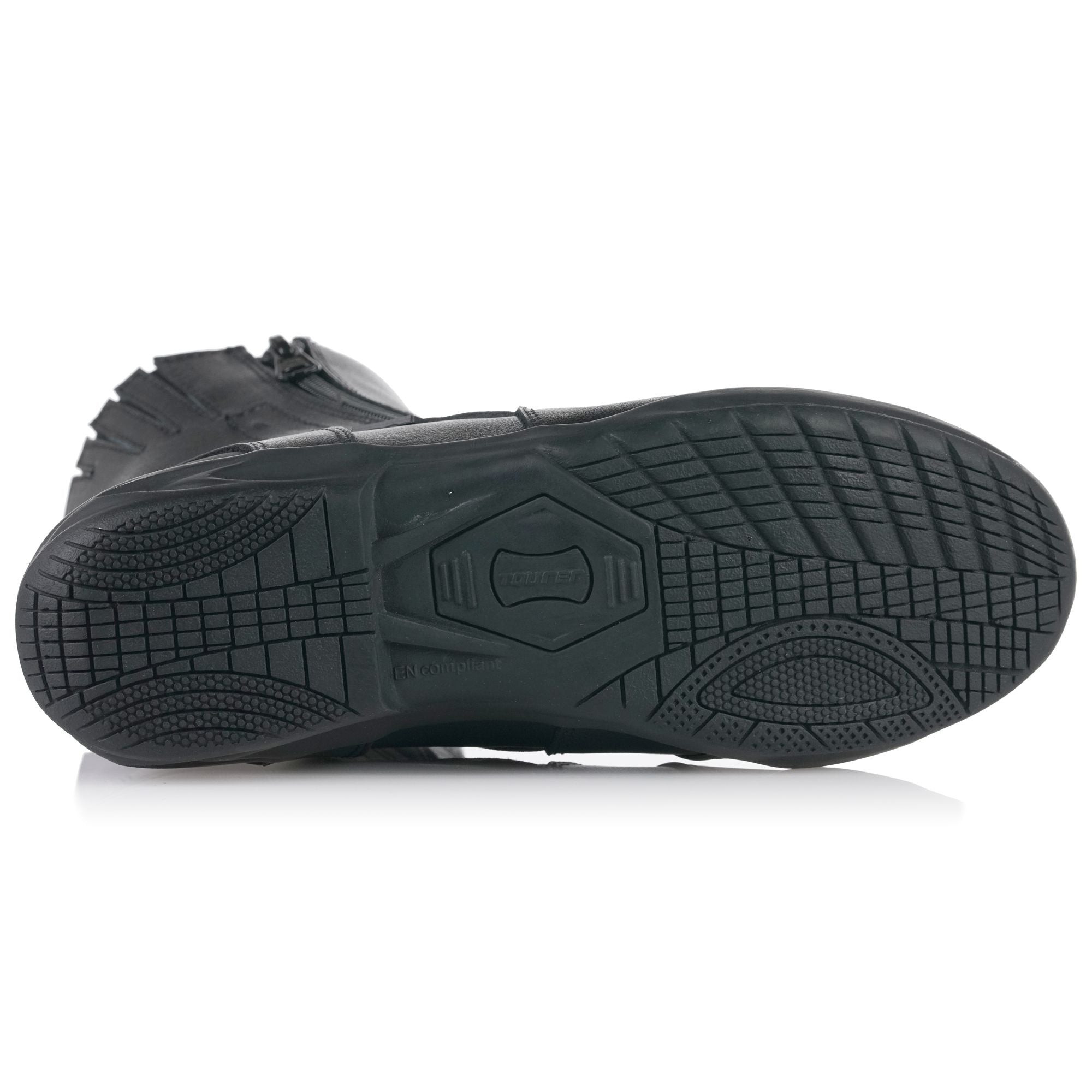 Bike It 'Preto' Black Mid Length Waterproof Motorcycle Boot