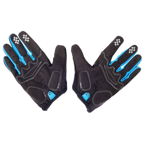 Eigo Aero Back Cycling Gloves Full Finger Blue