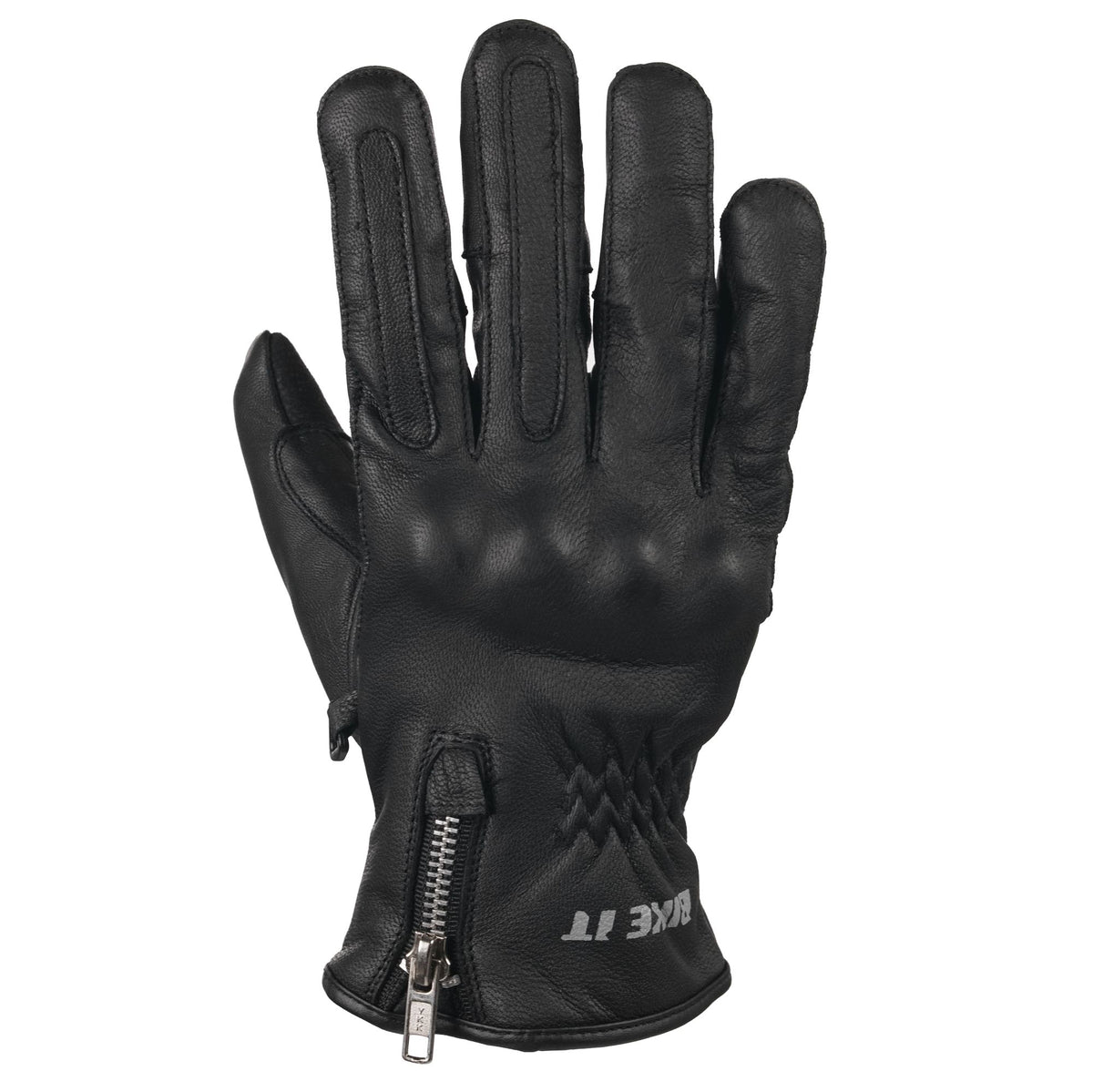 Bike It 'AMP' Road Leather Motorcycle Glove (Black)