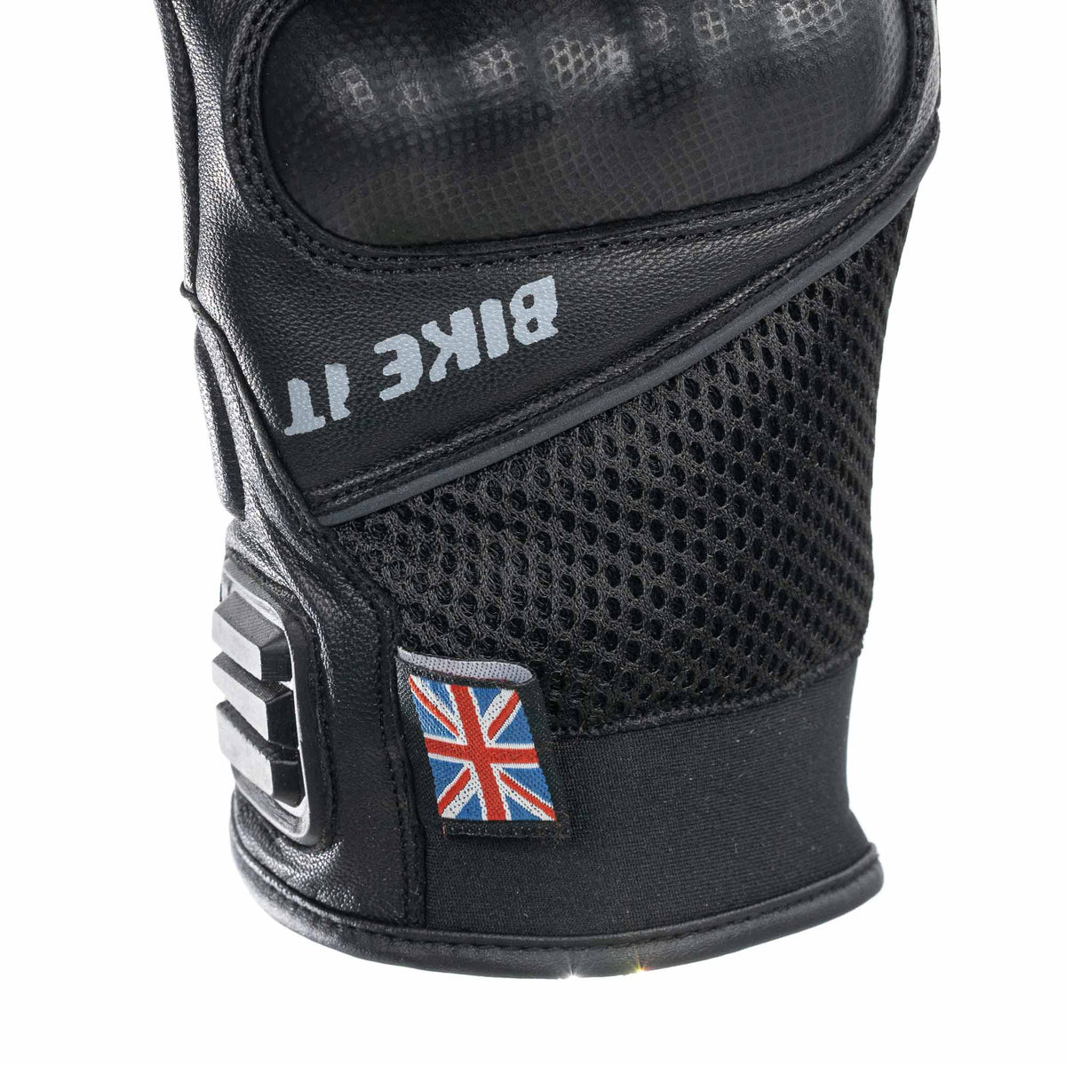 Bike It 'UFG' Ultimate Streetfighter Leather Motorcycle Glove (Black)