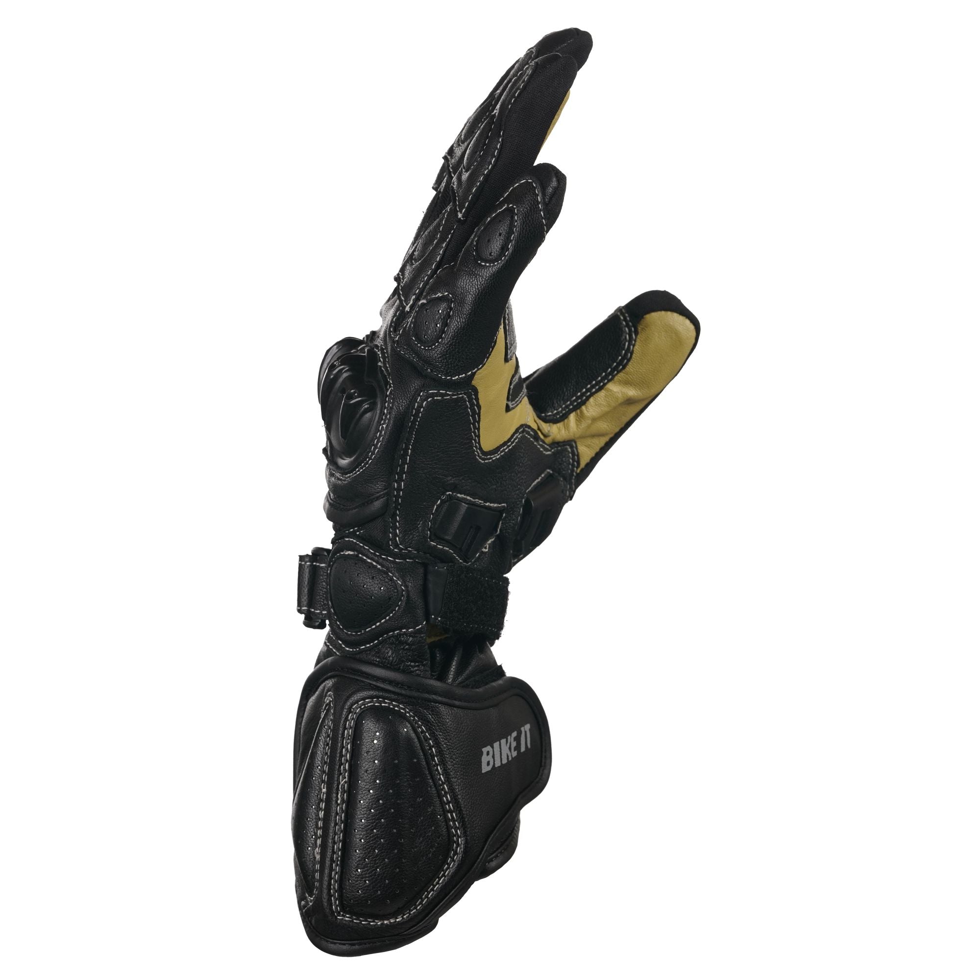 Bike It 'Ultimate Track Glove' (UTG) Sports Leather Motorcycle Glove