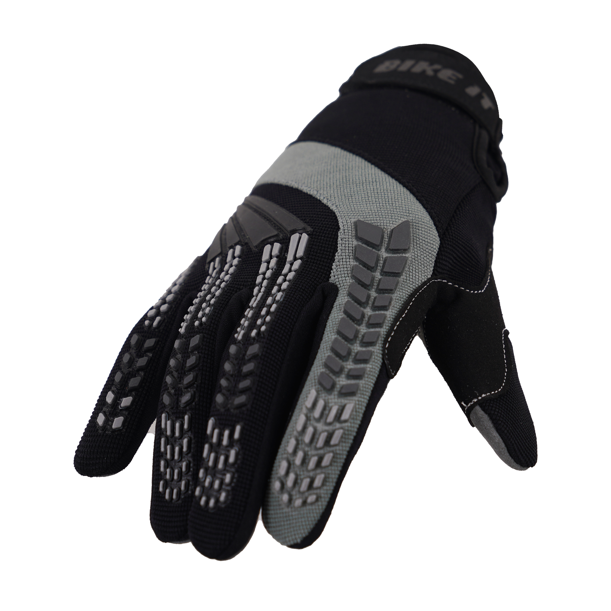 Bike It Vapor-S Lightweight Motorcycle Glove Black Grey