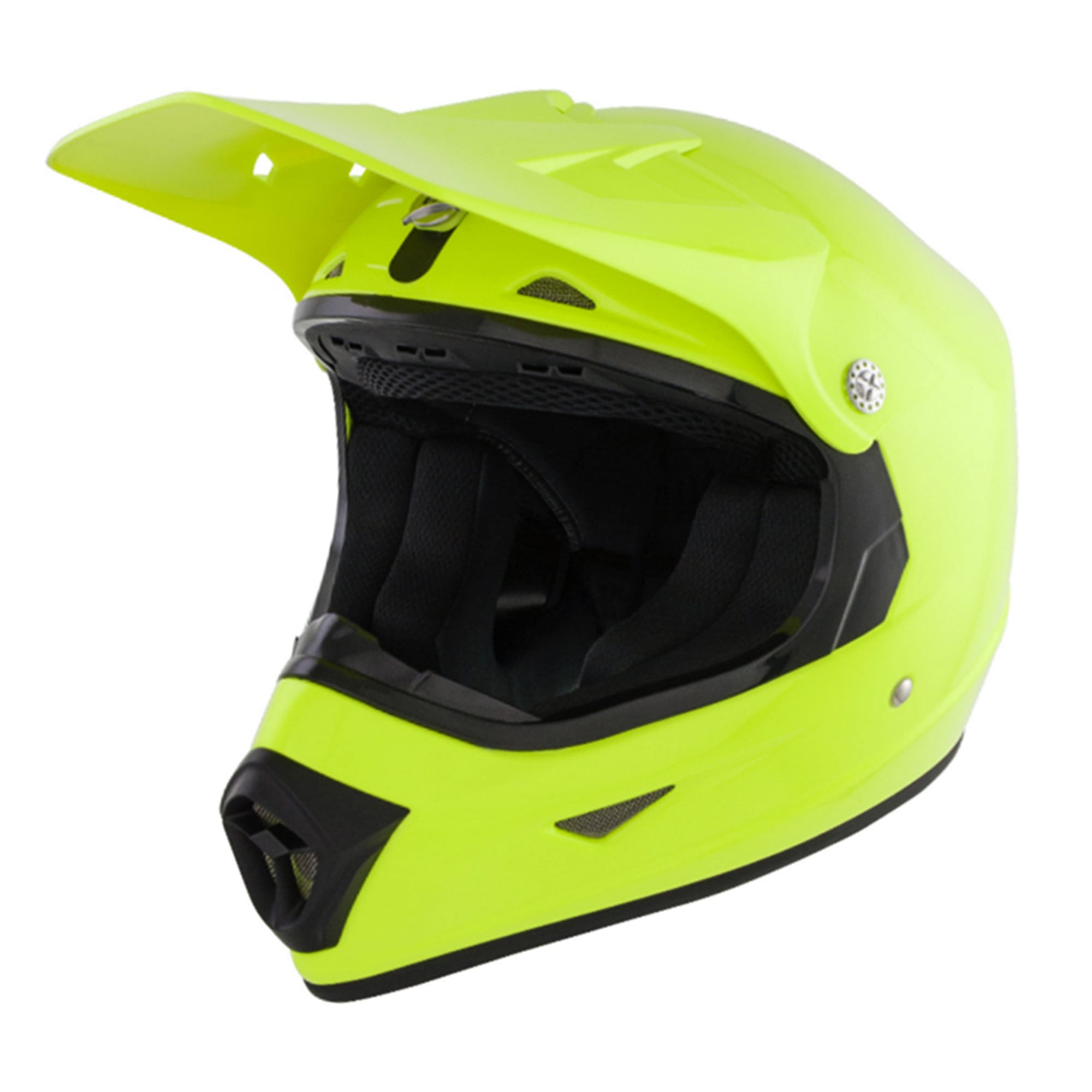 GSB XP-7 Youth Off Road Helmet Fluoro Yellow Gloss