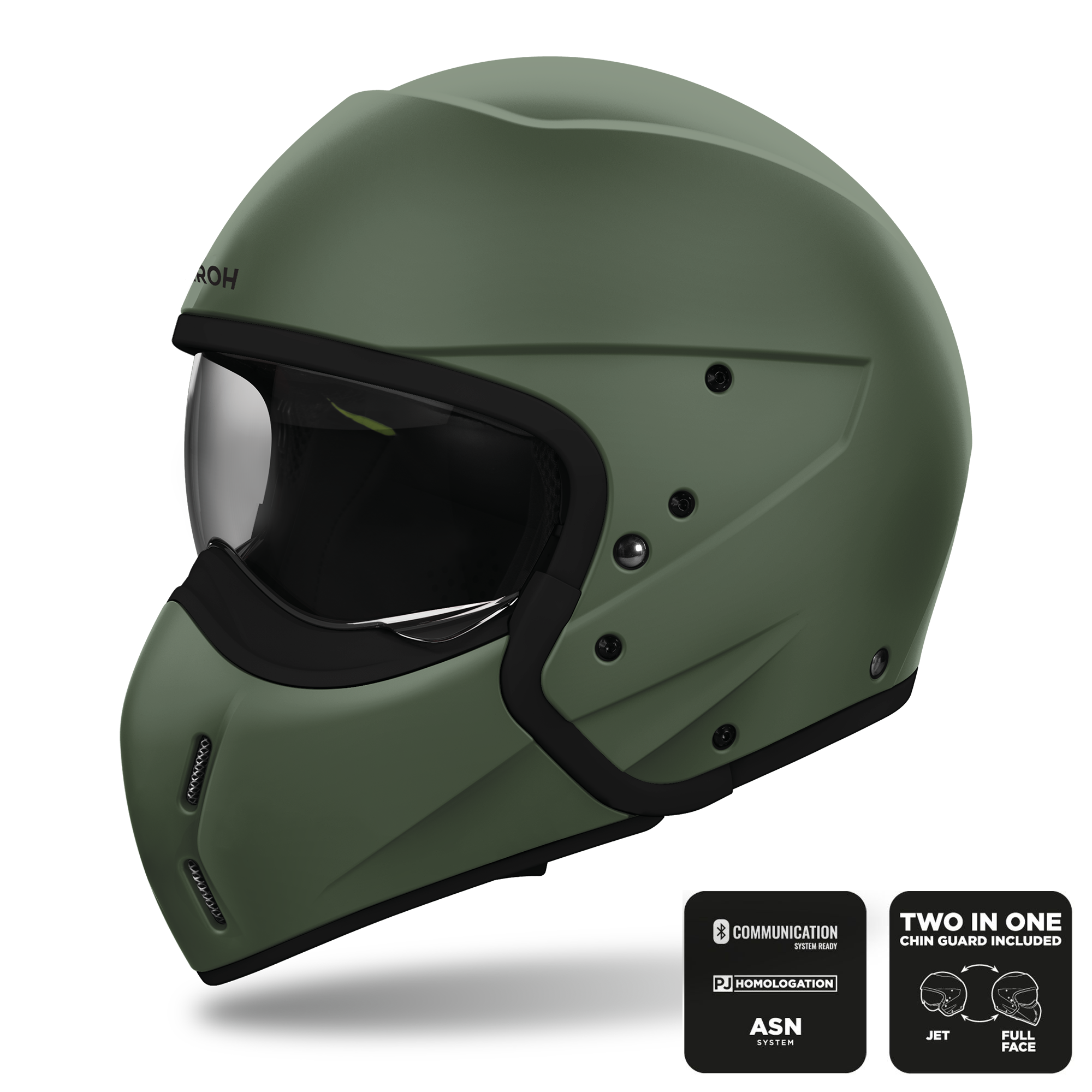Airoh J110 Helmet - Miltary Green Matt