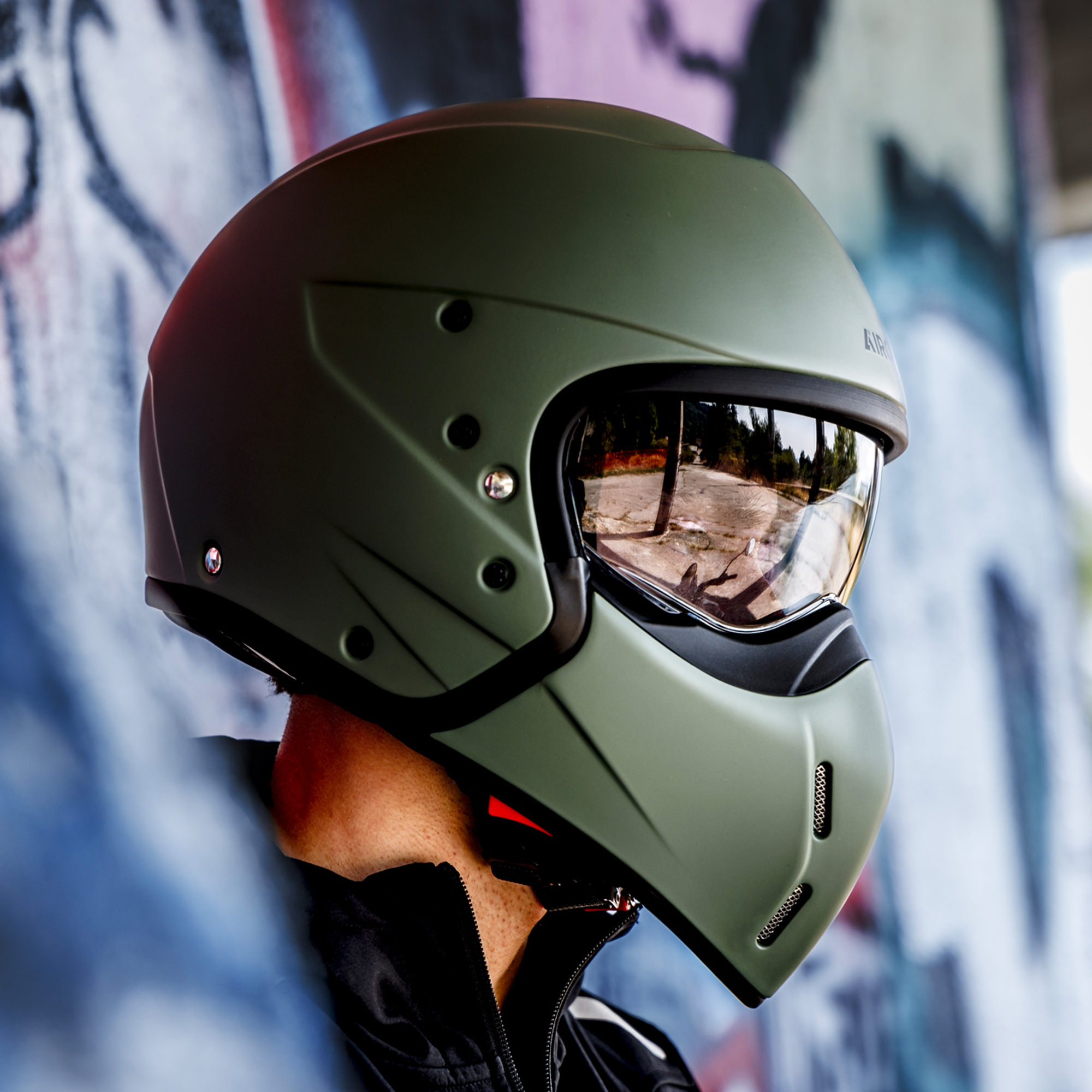 Airoh J110 Helmet - Miltary Green Matt