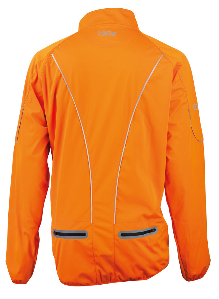 Eigo Mistral Windproof Cycling Jacket Vivid Orange