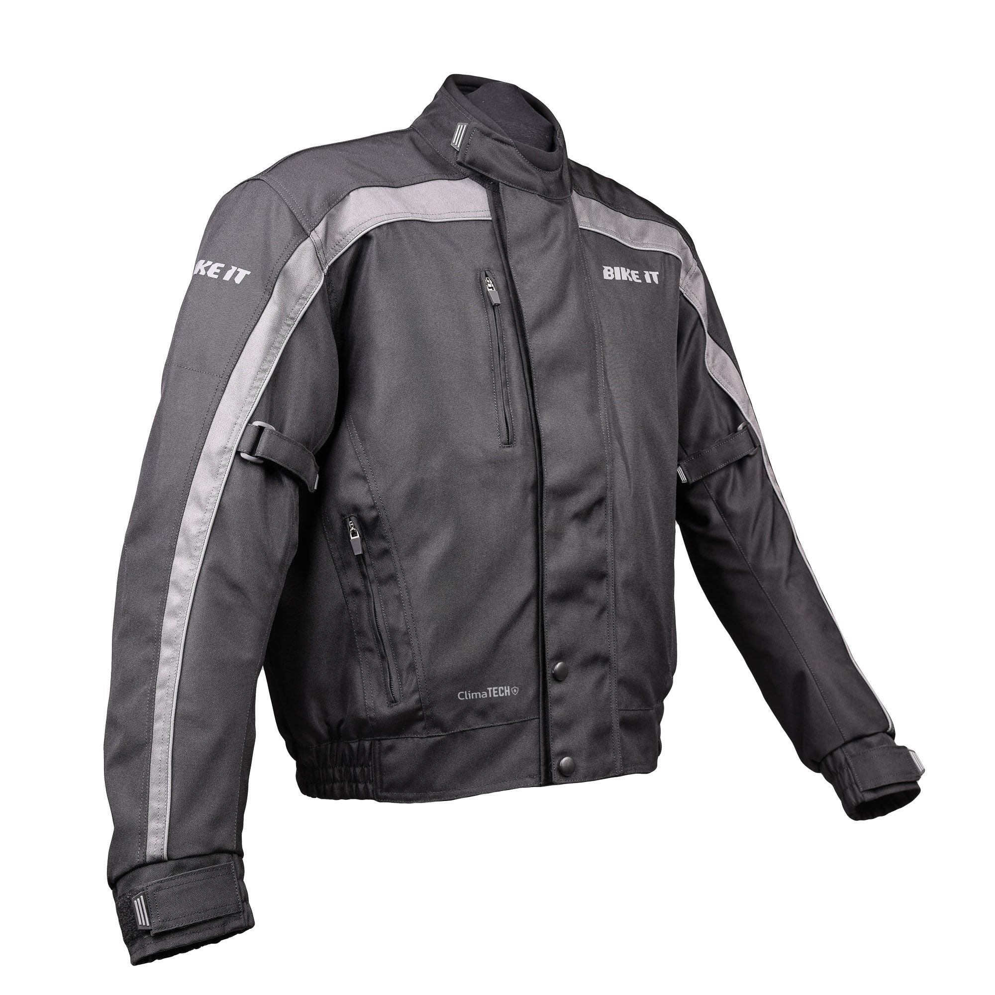 Bike It 'Herm' Textile Waterproof Motorcycle Bomber Casual Jacket