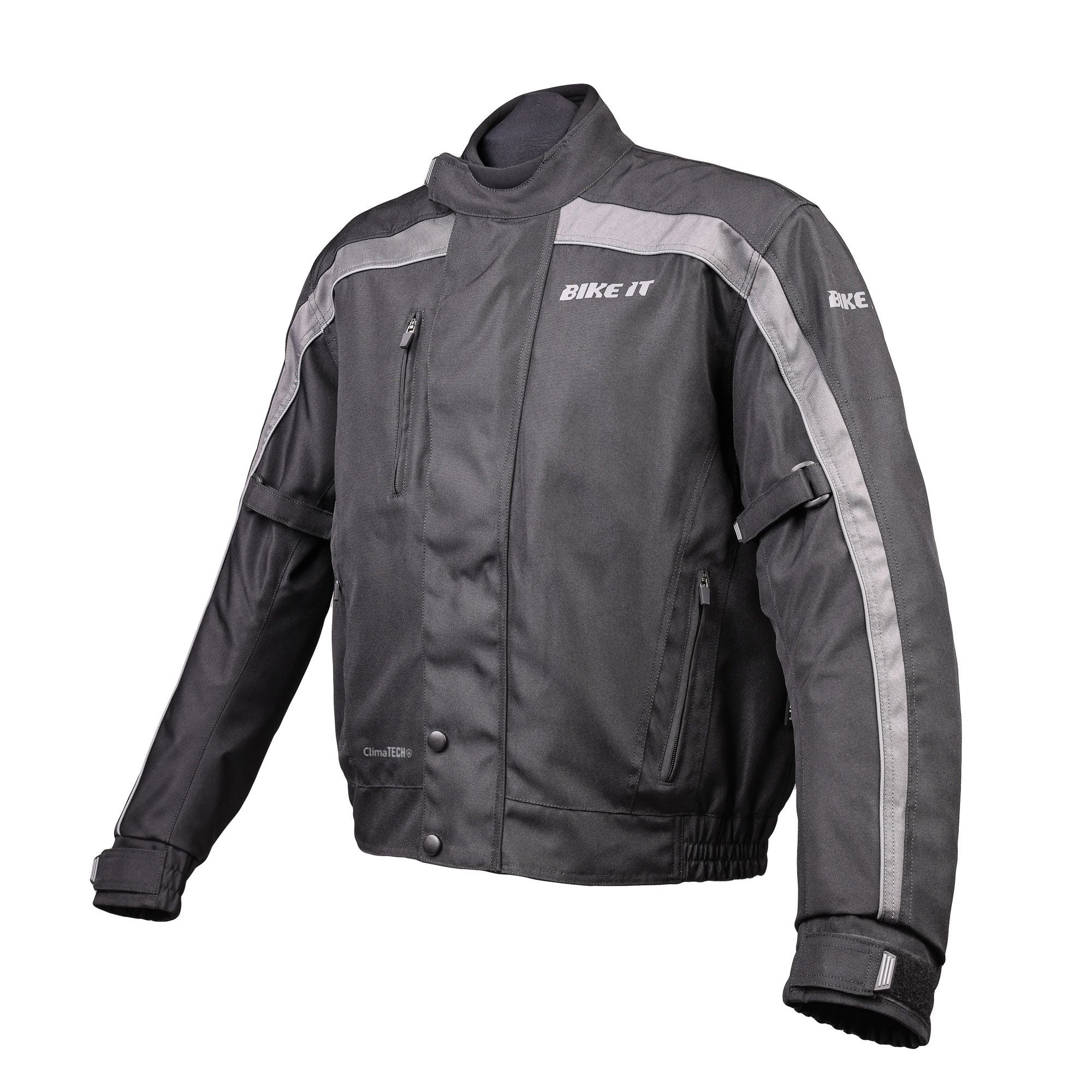 Bike It 'Herm' Textile Waterproof Motorcycle Bomber Casual Jacket