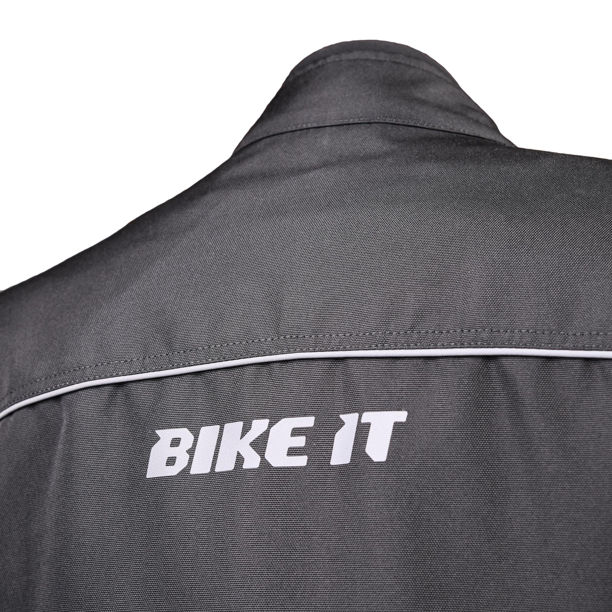 Bike It 'Herm' Textile Waterproof Motorcycle Bomber Casual Jacket