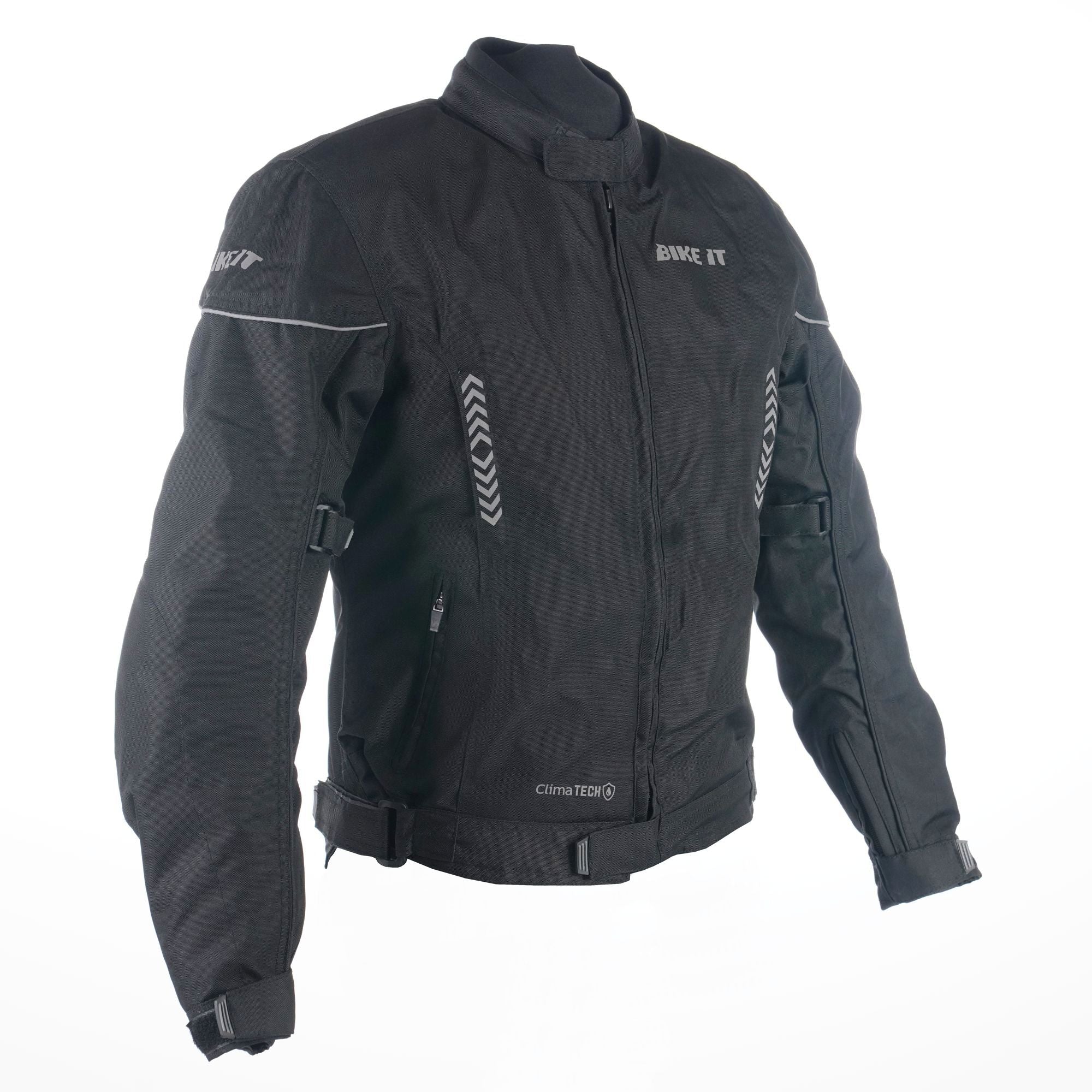 Bike It 'Insignia' Textile Ladies Waterproof Motorcycle Jacket (Black)