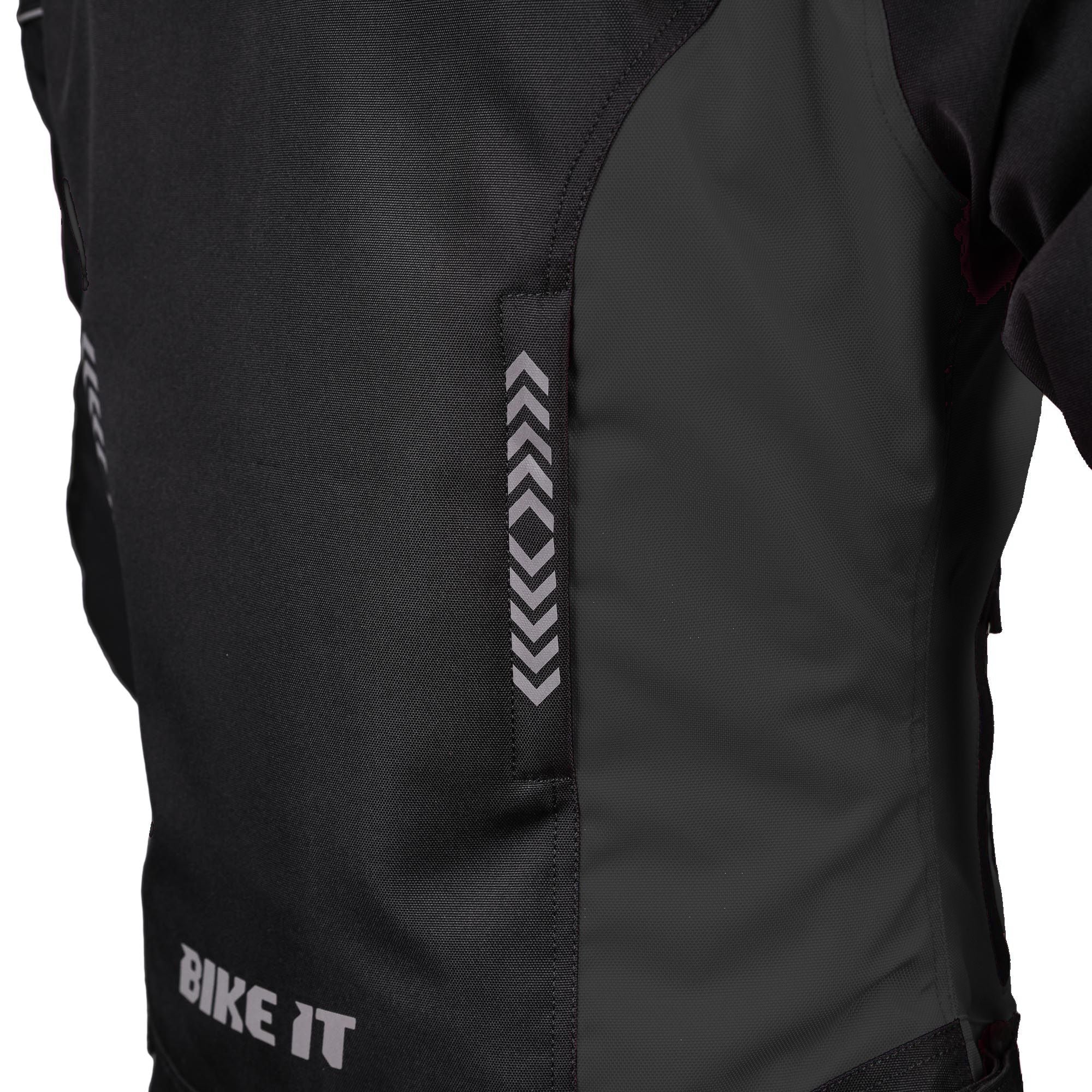 Bike It 'Insignia' Textile Ladies Waterproof Motorcycle Jacket (Black)