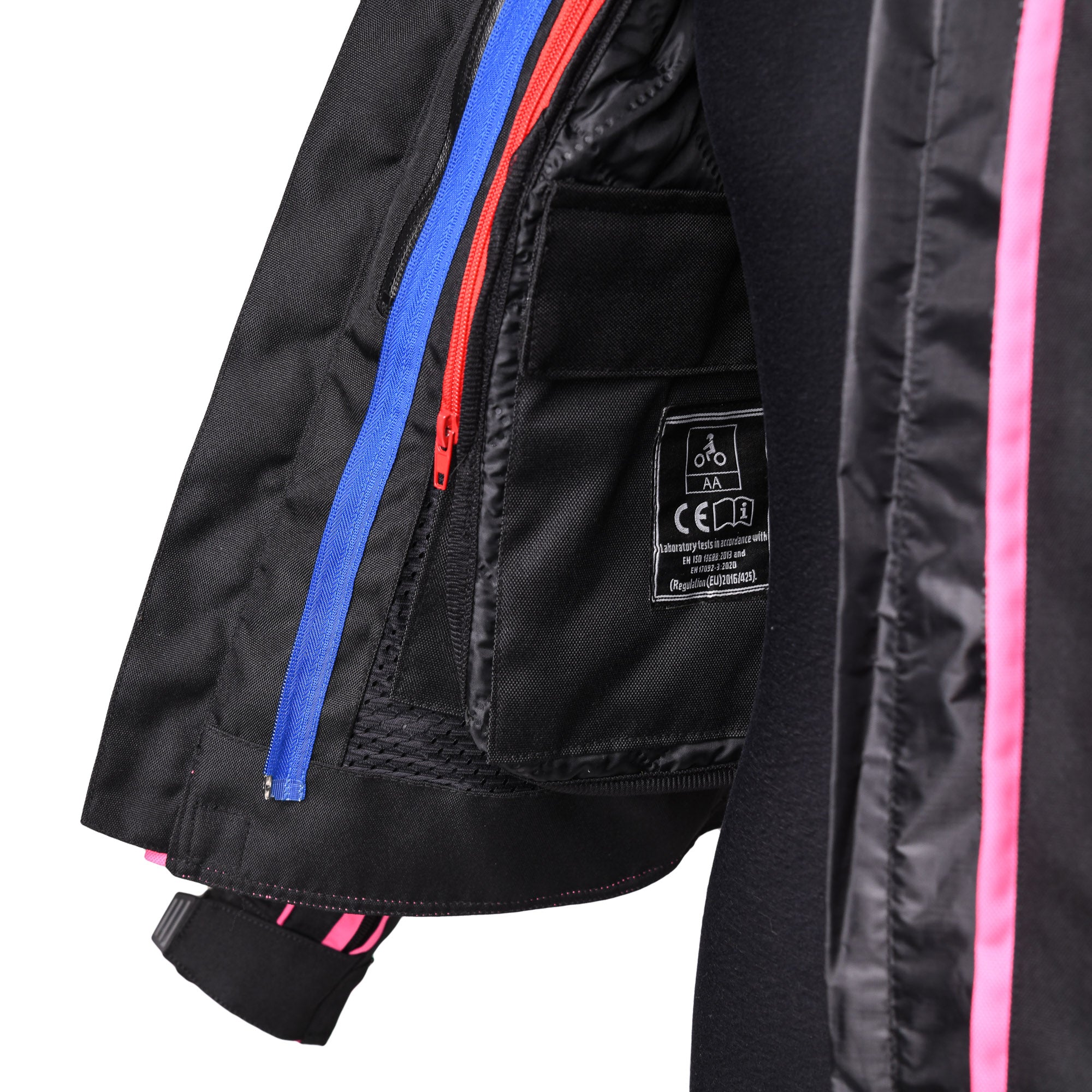 Bike It 'Insignia' Textile Ladies Waterproof Motorcycle Jacket (Pink)