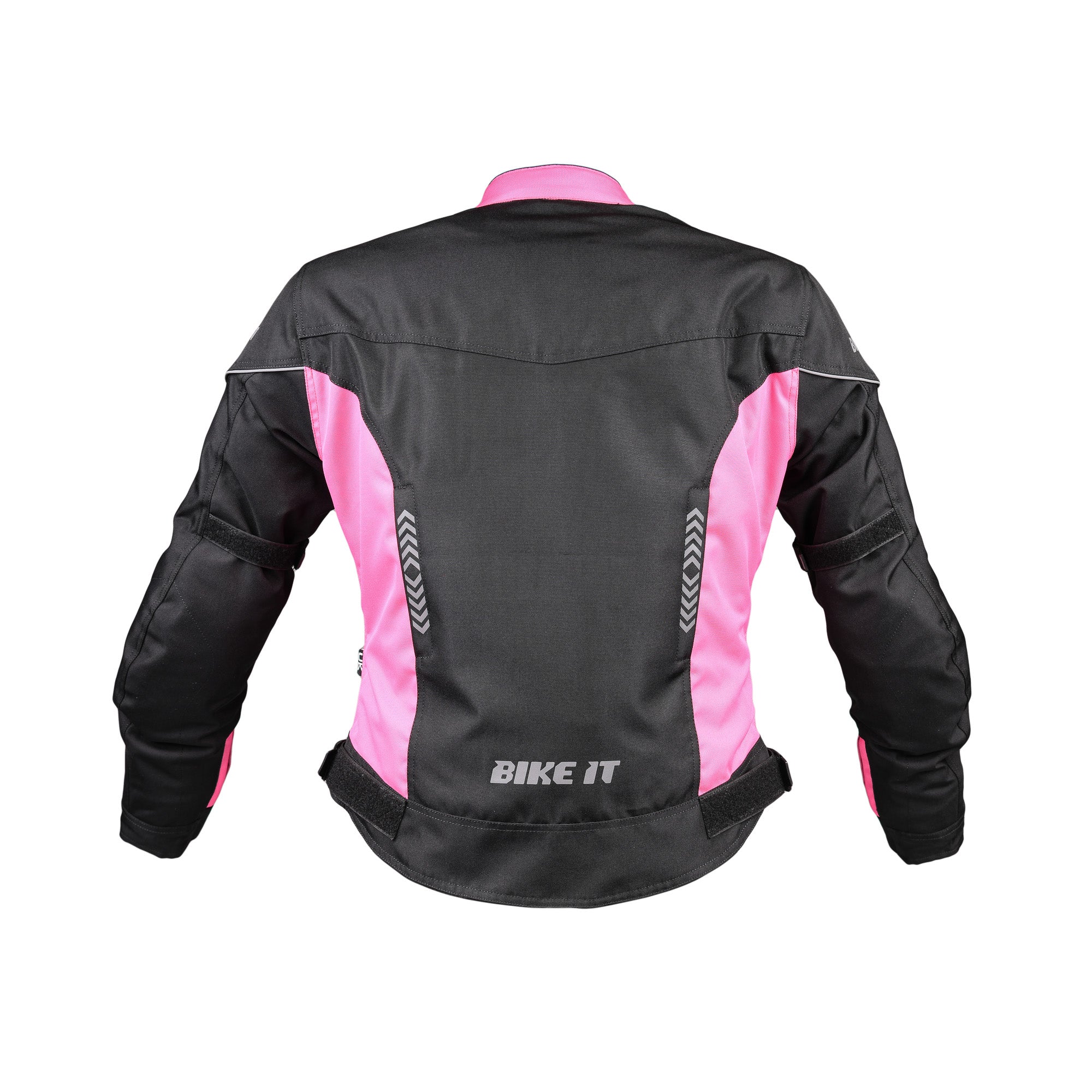 Bike It 'Insignia' Textile Ladies Waterproof Motorcycle Jacket (Pink)