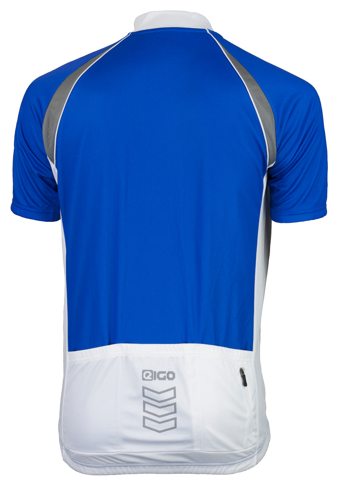 Eigo Logic Mens Short Sleeve Cycling Jersey Blue / White