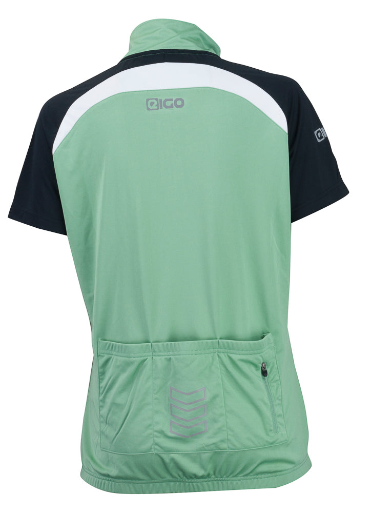 Eigo Helena Womens Short Sleeve Cycling Jersey Sage / White