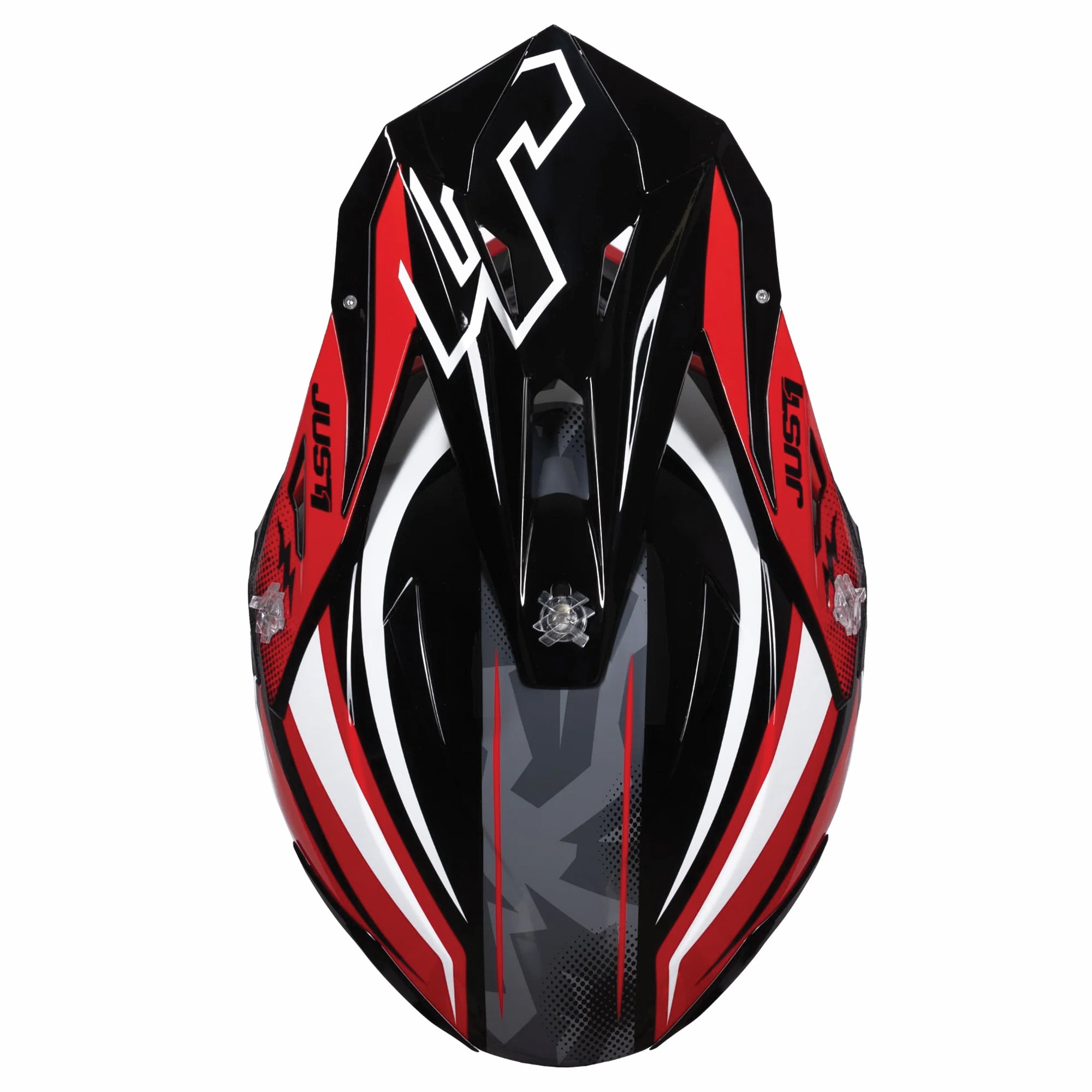 Just1 J39 Motocross Helmet Revo Red White Black Gloss