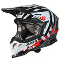 Just1 J39 Motocross Helmet Marshall White Red Black Gloss