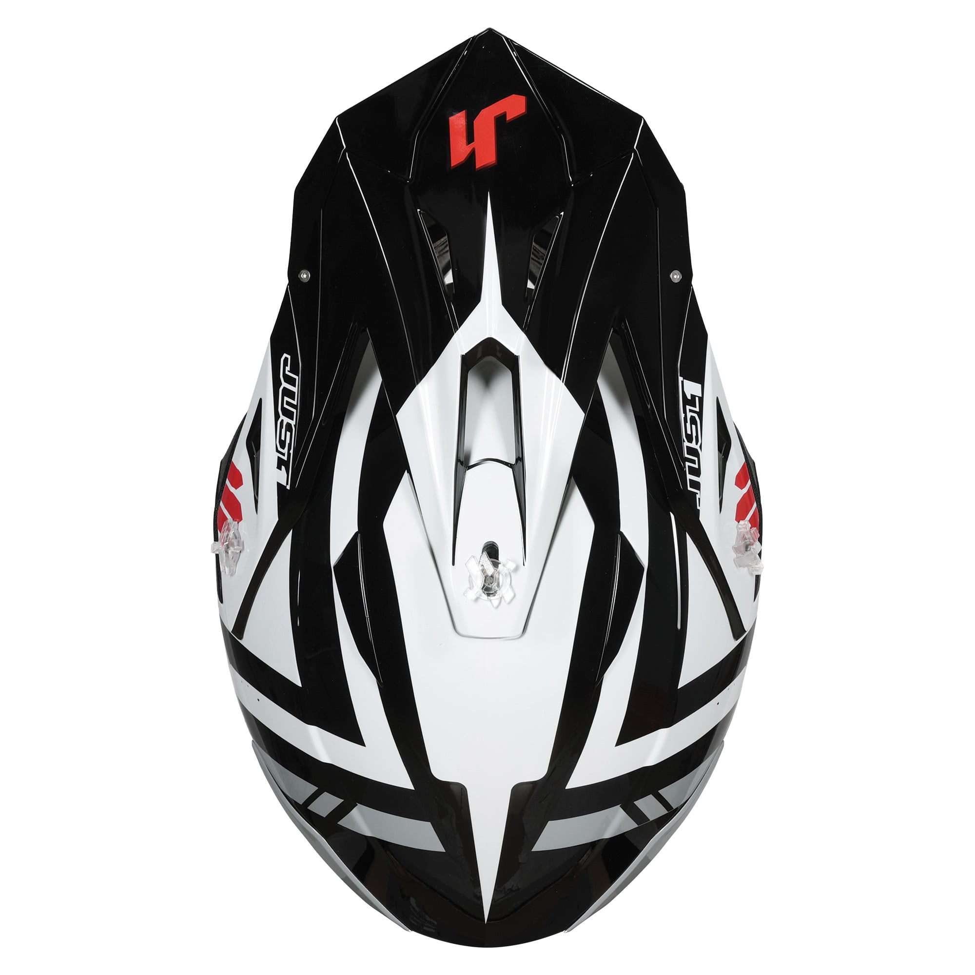 Just1 J39 Motocross Helmet Marshall White Red Black Gloss