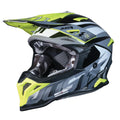 Just1 J39 Motocross Helmet Revo Grey Yellow Fluo Black Matt