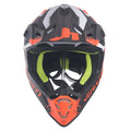 Just1 J38 MX Helmet Mask Fluo Orange/Titanium/Black Matt